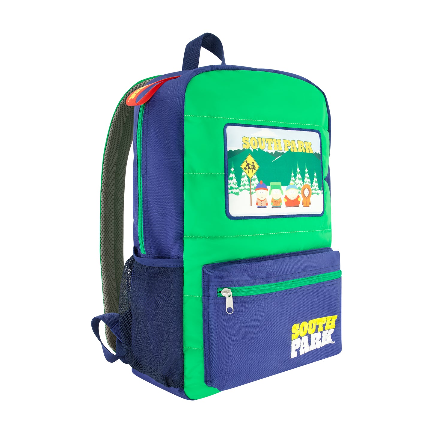 South Park Quilted Backpack with Patches