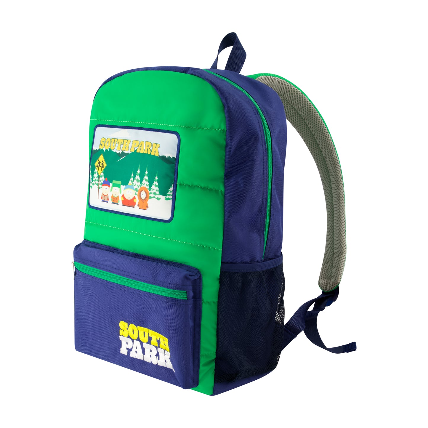 South Park Quilted Backpack with Patches