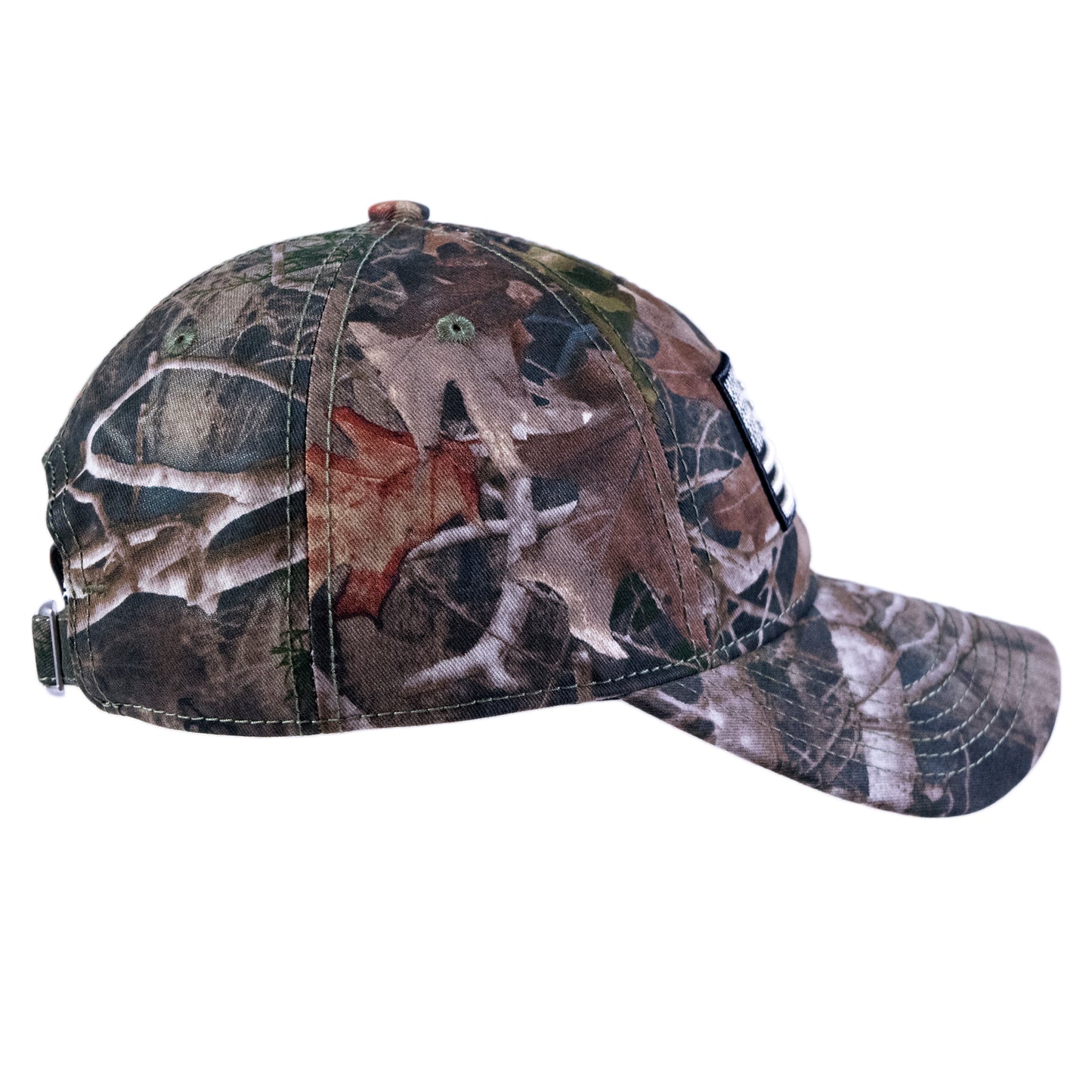 TrueTimber Dad Hat, American Flag Baseball Cap with Curved Brim, Camo, One Size