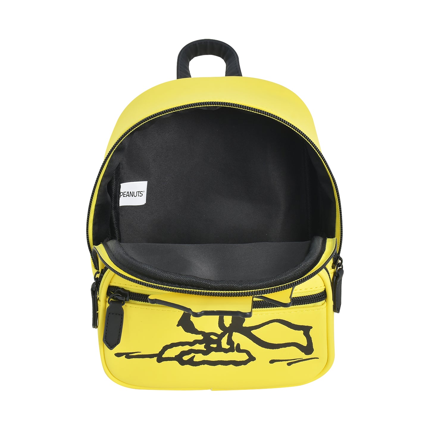 Peanuts Mini Backpack, Small Travel Bag for Men and Women, Woodstock, 9 Inch