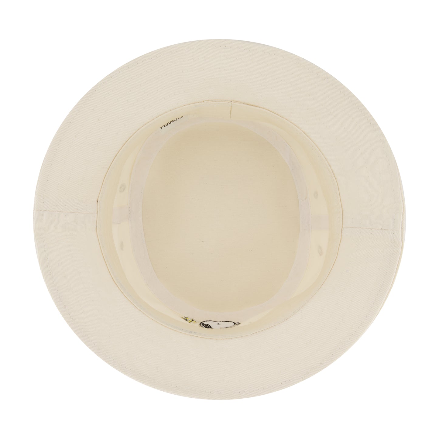 Peanuts Snoopy And Woodstock Bucket Hat, Beige