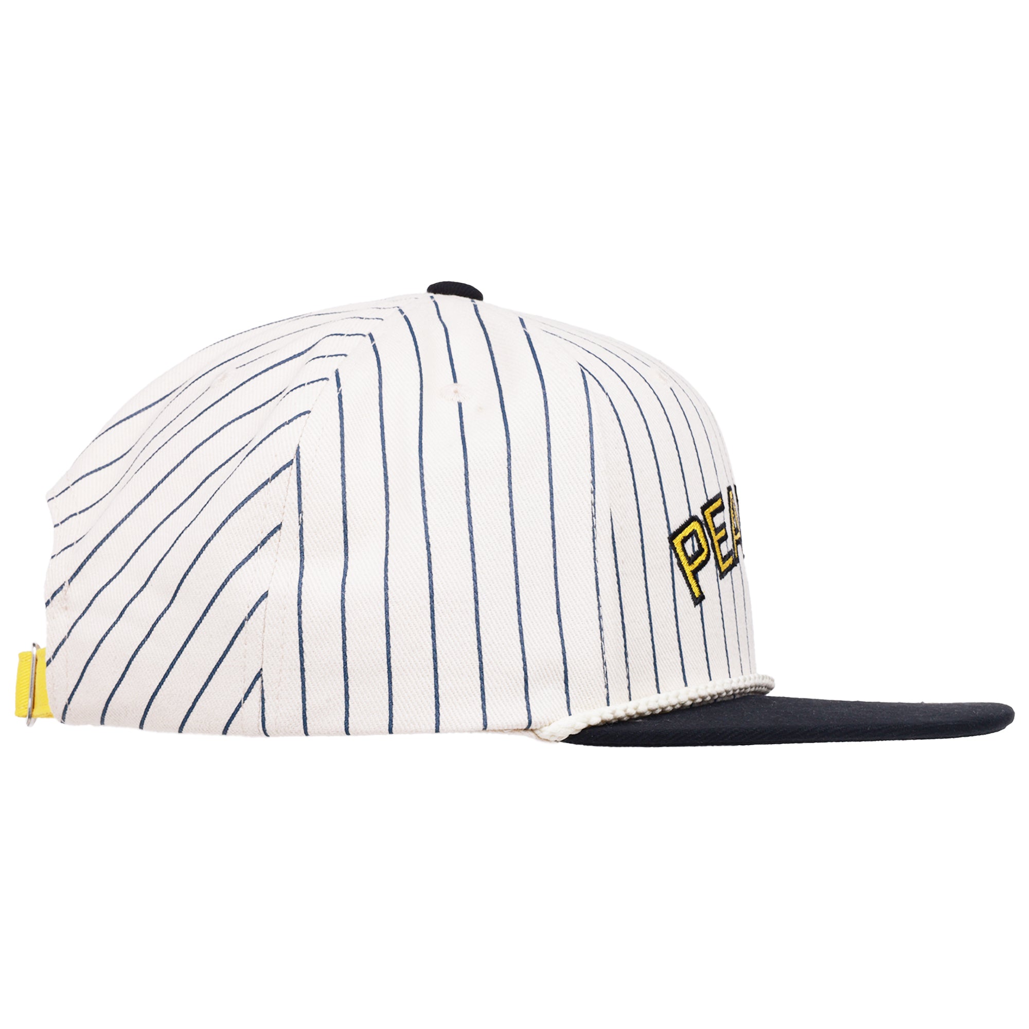 Peanuts Vintage Pinstripe Snapback Cap – Snoopy Sporting Club Flat Brim Hat