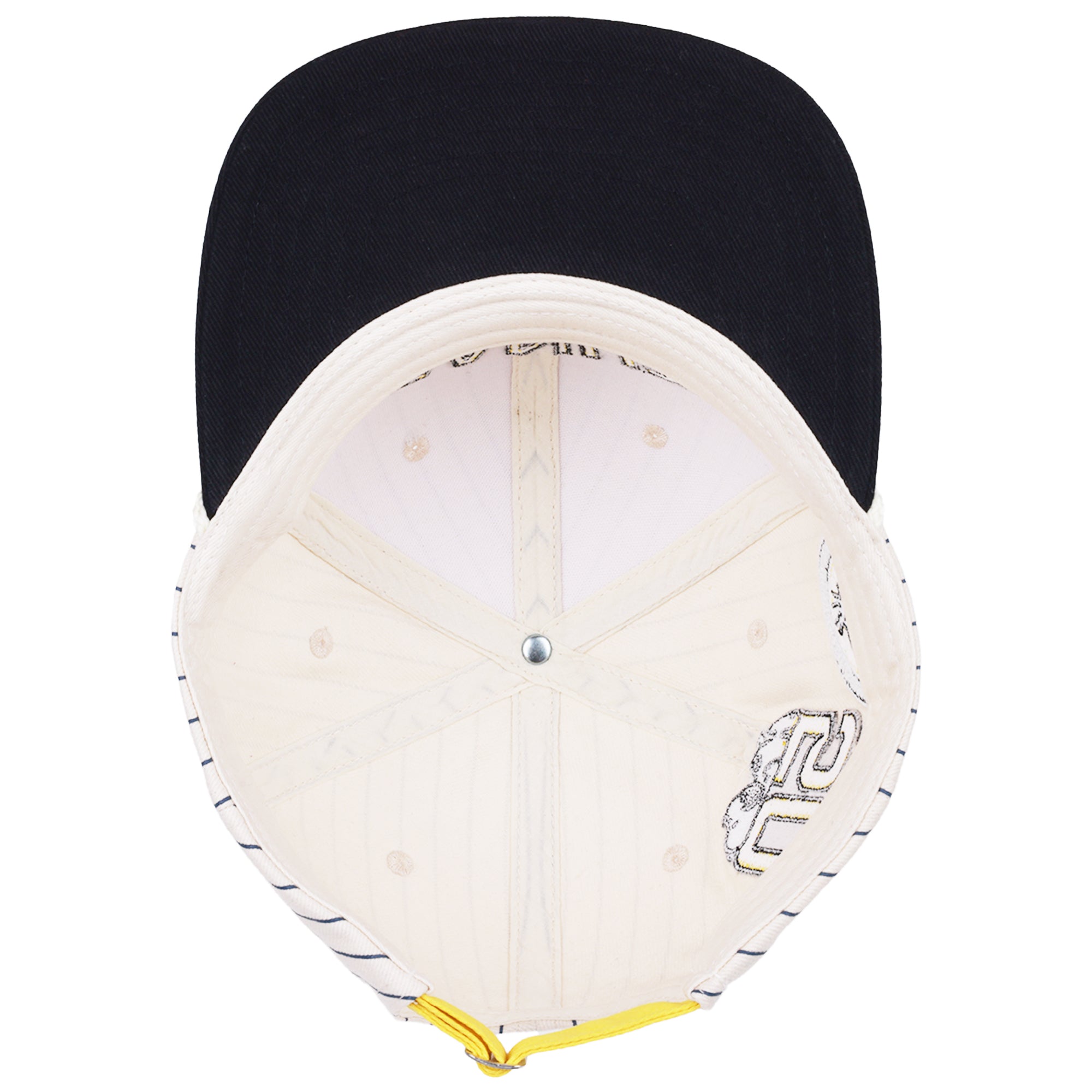 Peanuts Vintage Pinstripe Snapback Cap – Snoopy Sporting Club Flat Brim Hat