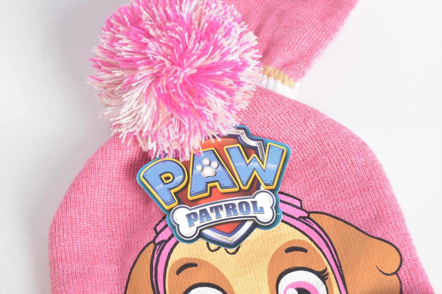 Concept One boys Paw Patrol Kids Beanie Hat and Gloves Set, Cuff Winter Knit Cap With Pom and Mittens