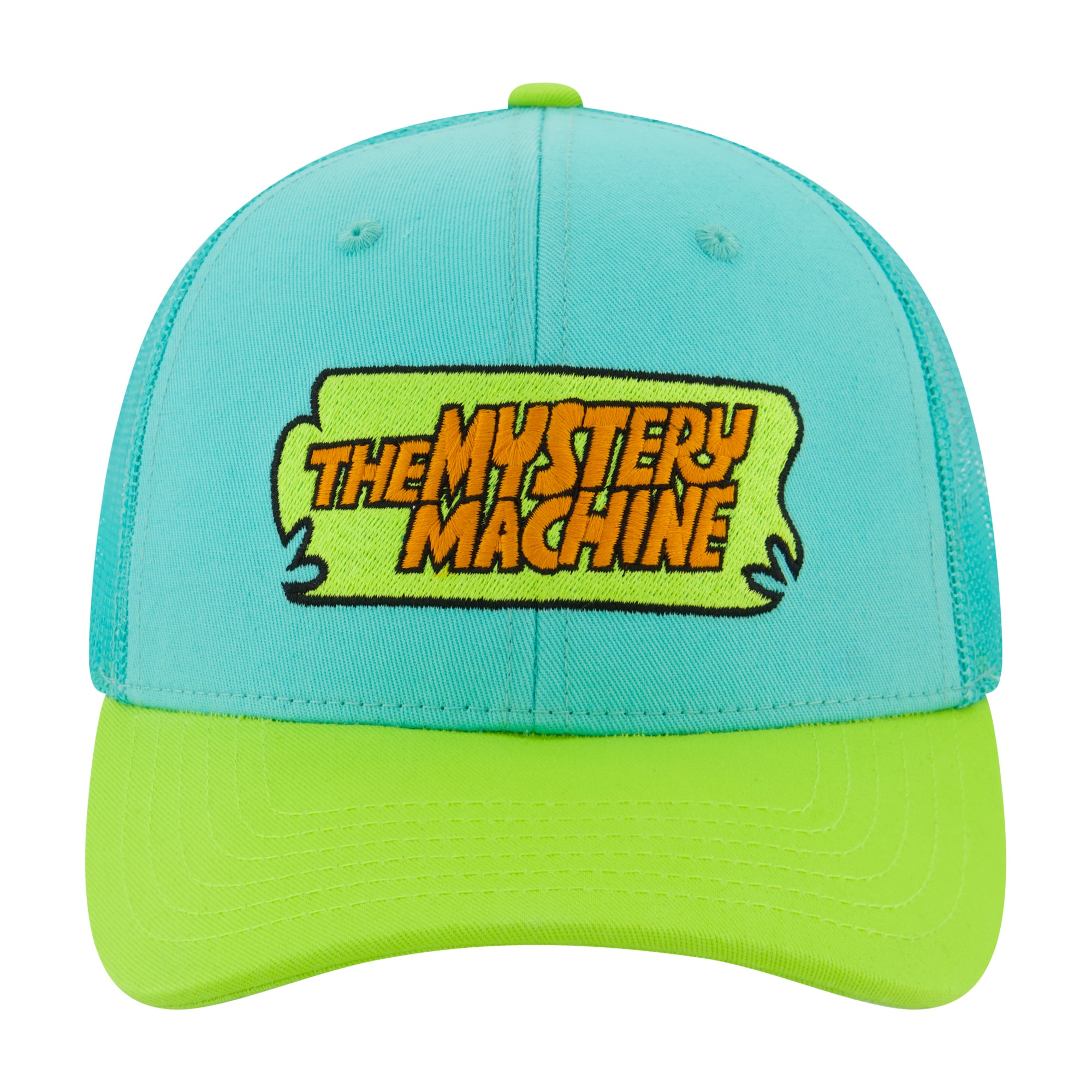 Scooby-Doo The Mystery Machine Trucker Hat – Embroidered Logo Mesh Snapback Cap