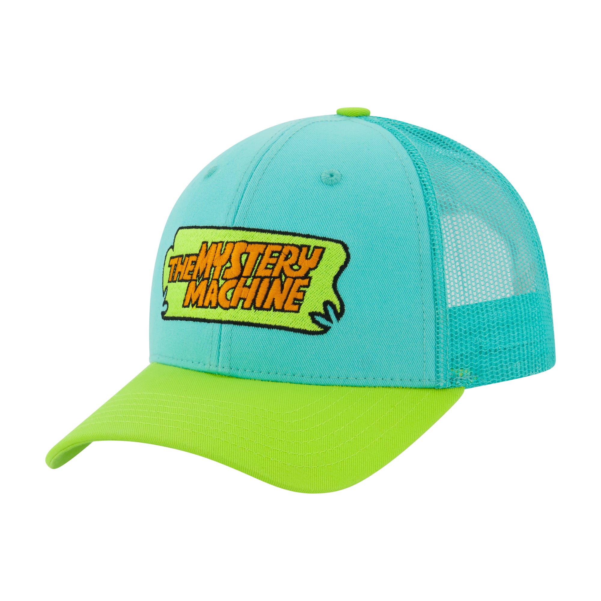 Scooby-Doo The Mystery Machine Trucker Hat – Embroidered Logo Mesh Snapback Cap