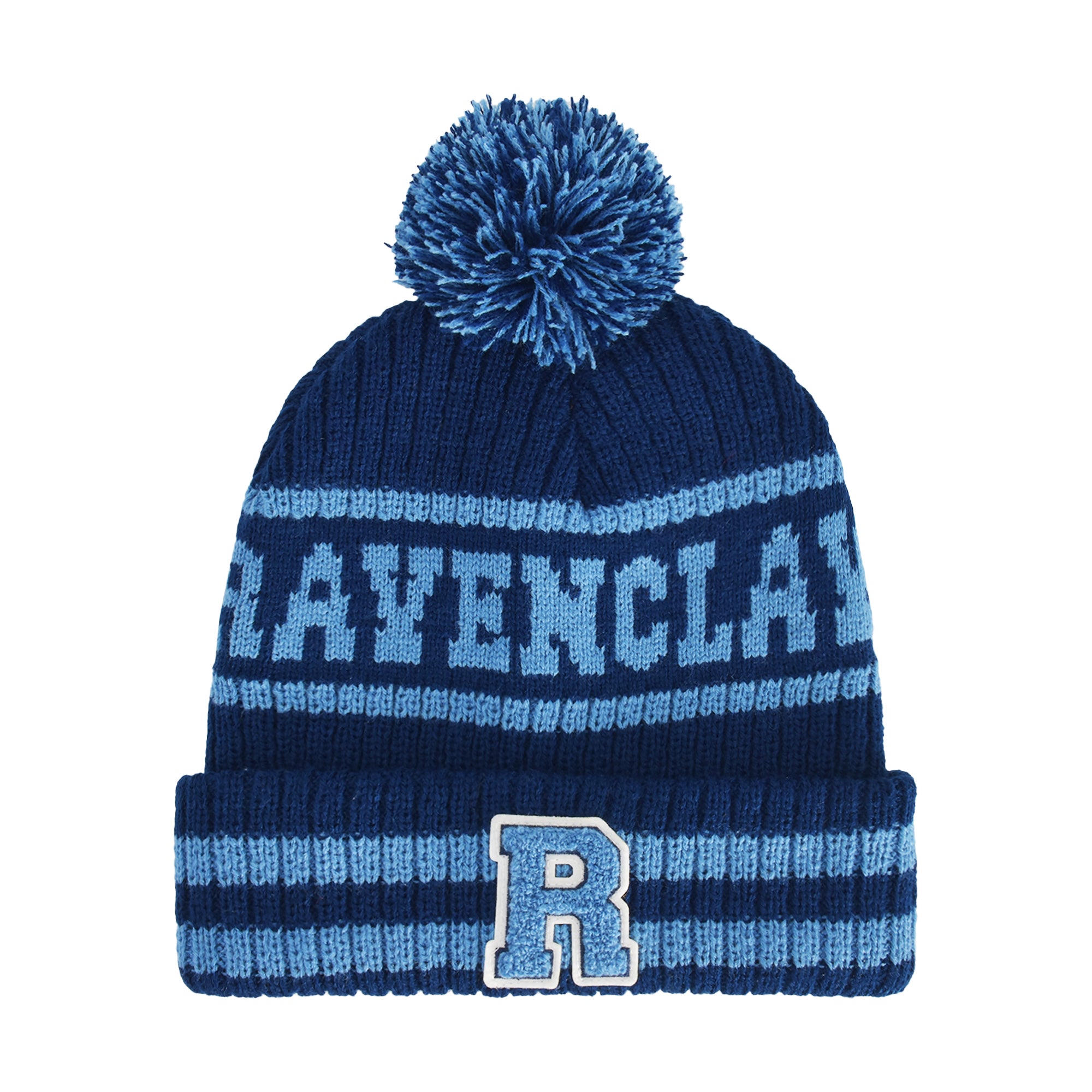 Harry Potter Ravenclaw Collegiate Pom Cuff Beanie,Blue