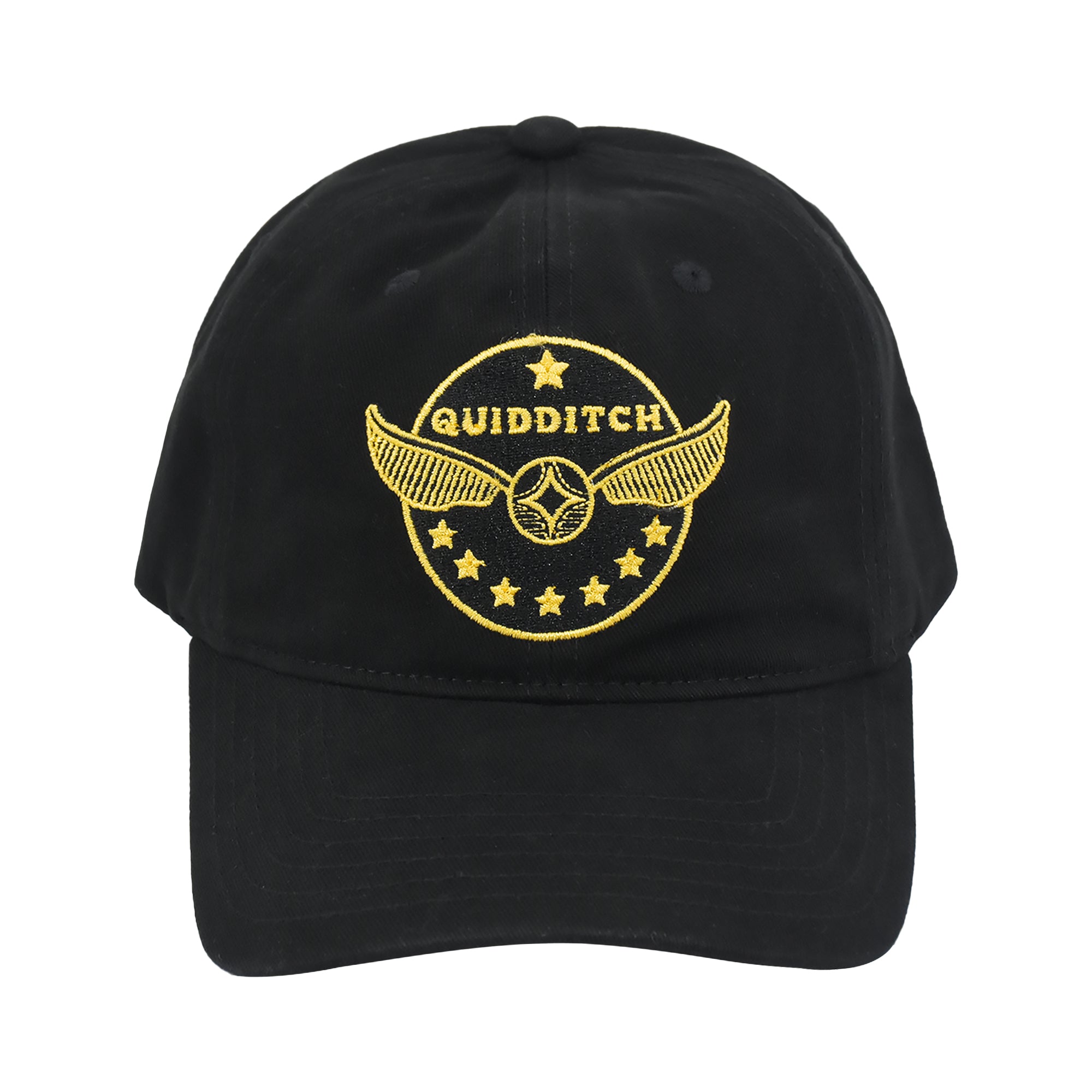 Harry Potter Quidditch Gold Embroidered Dad Cap – Adjustable Baseball Hat