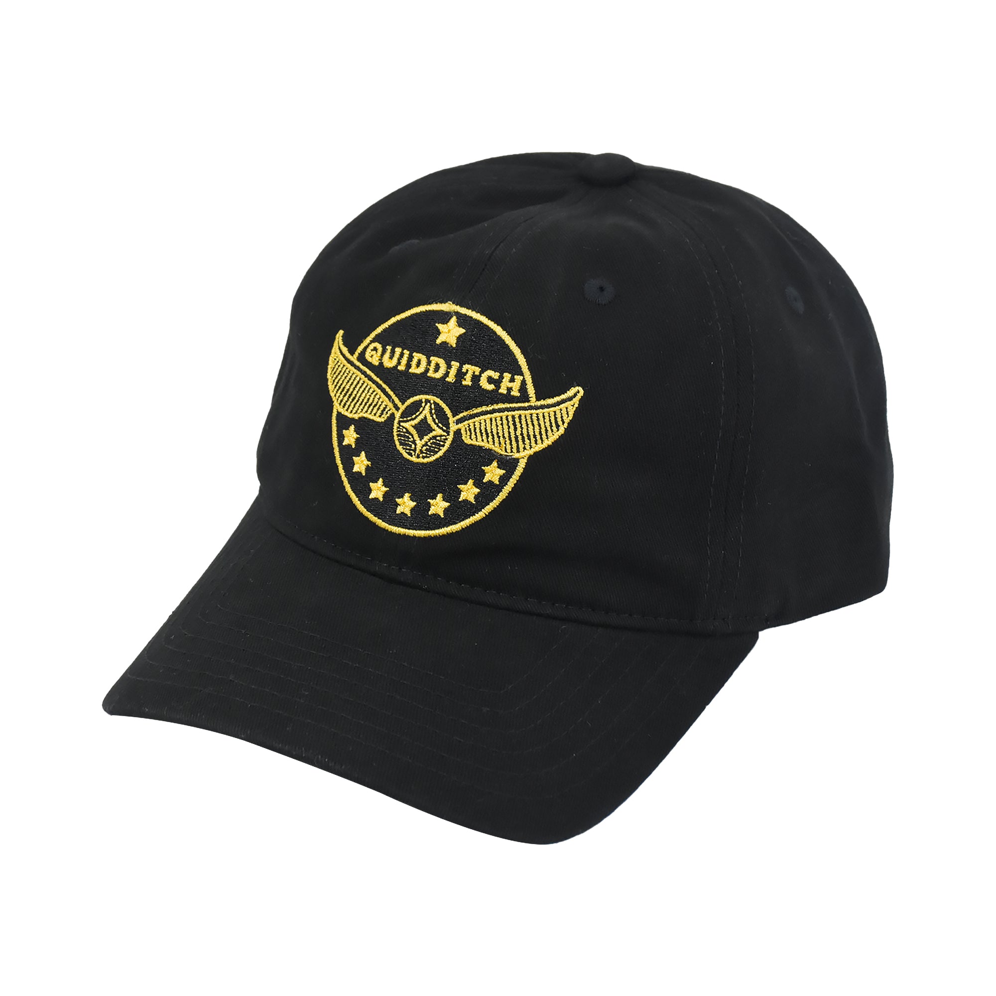 Harry Potter Quidditch Gold Embroidered Dad Cap – Adjustable Baseball Hat