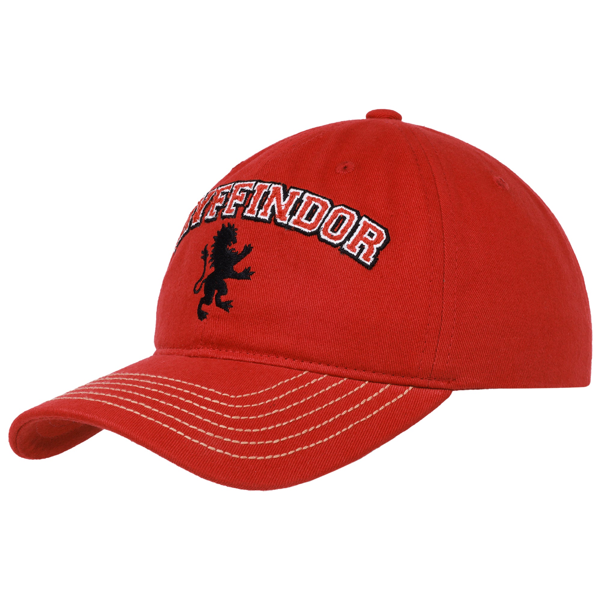 Title: Gryffindor Embroidered Dad Cap – Harry Potter Adjustable Curved Brim Hat, Officially Licensed