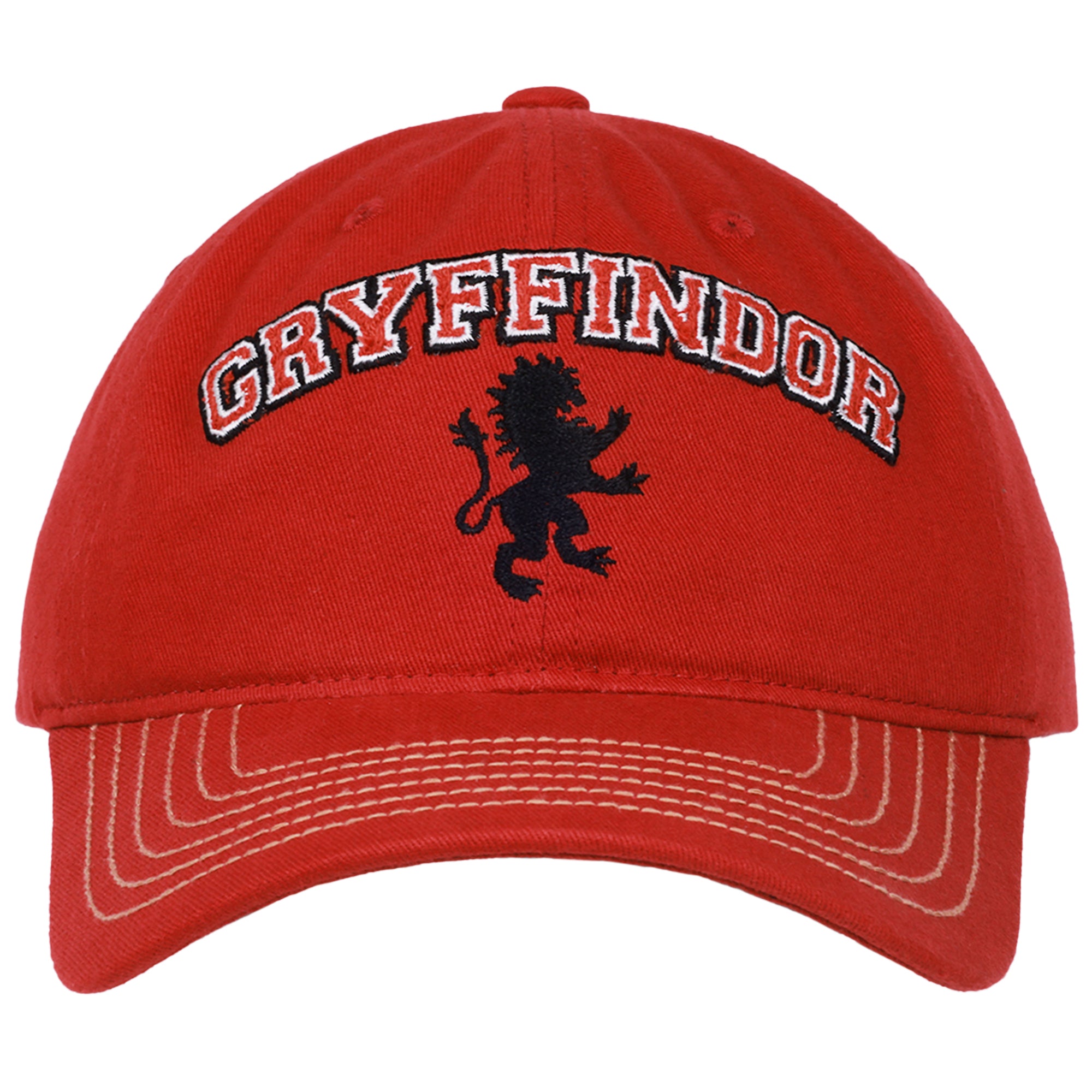 Title: Gryffindor Embroidered Dad Cap – Harry Potter Adjustable Curved Brim Hat, Officially Licensed