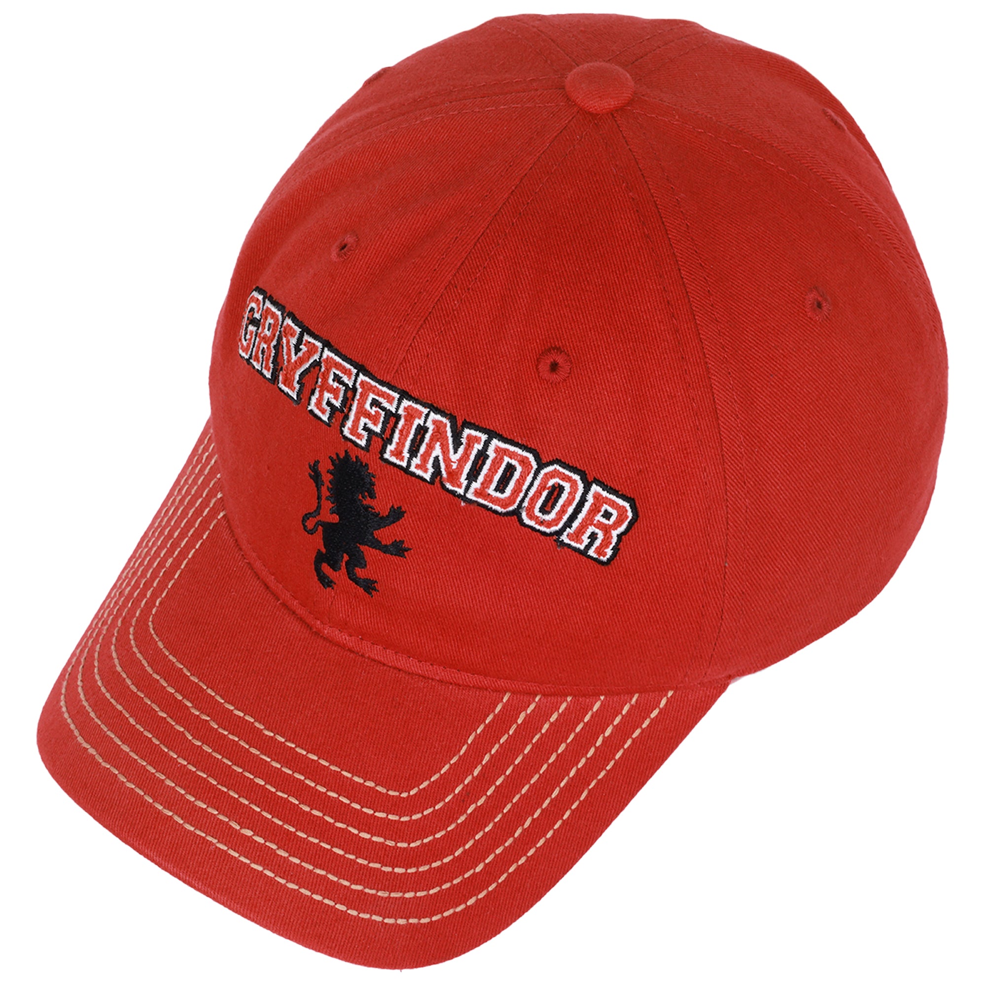 Title: Gryffindor Embroidered Dad Cap – Harry Potter Adjustable Curved Brim Hat, Officially Licensed