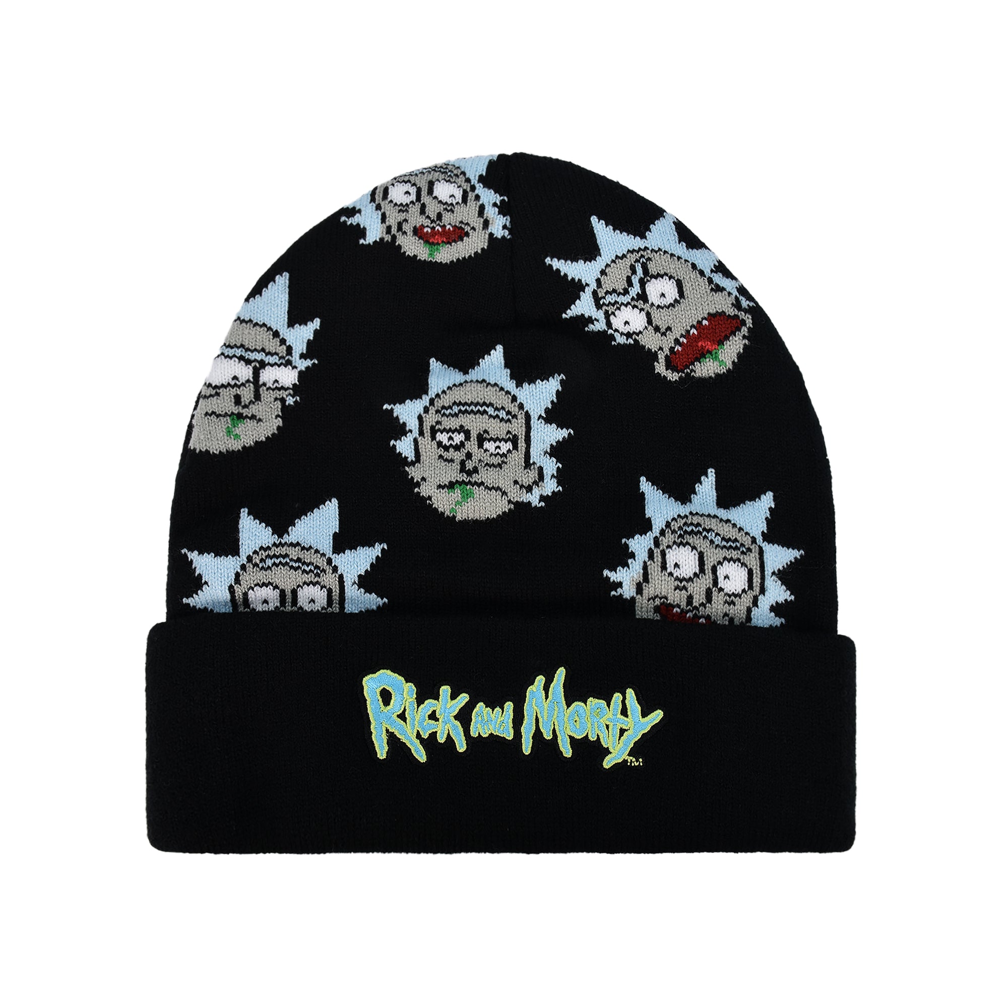 Concept One Rick and Morty Cuff Beanie Hat, Winter Knit Cap