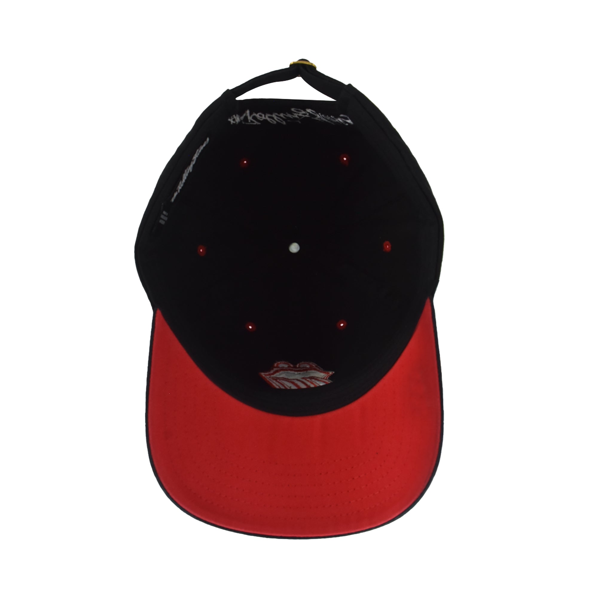 Concept One Rolling Stones Women's Dad Hat, Lips Logo Adjustable Cotton Baseball Cap with Curved Brim