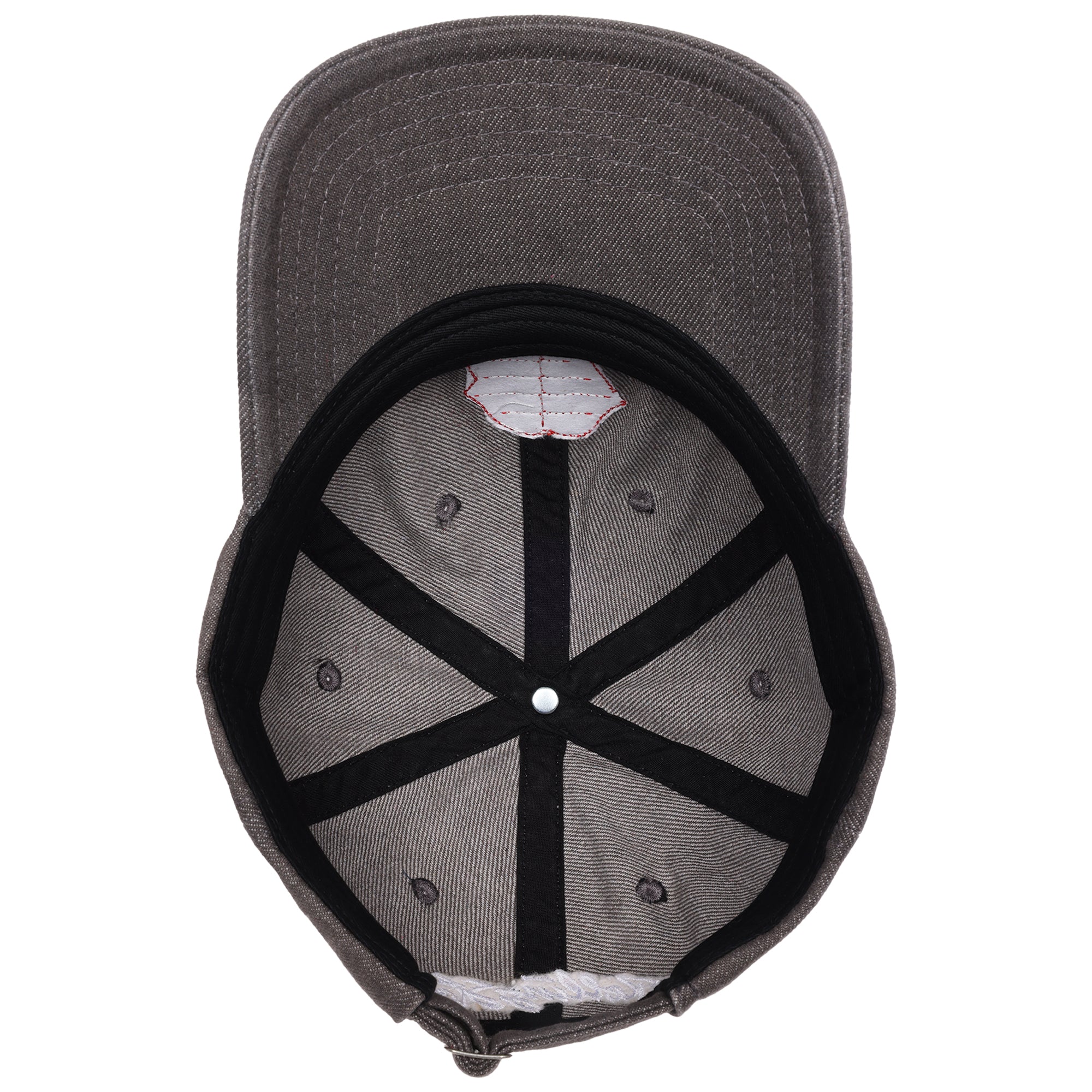 The Rolling Stones Washed Denim Dad Cap with Sequin Tongue Logo