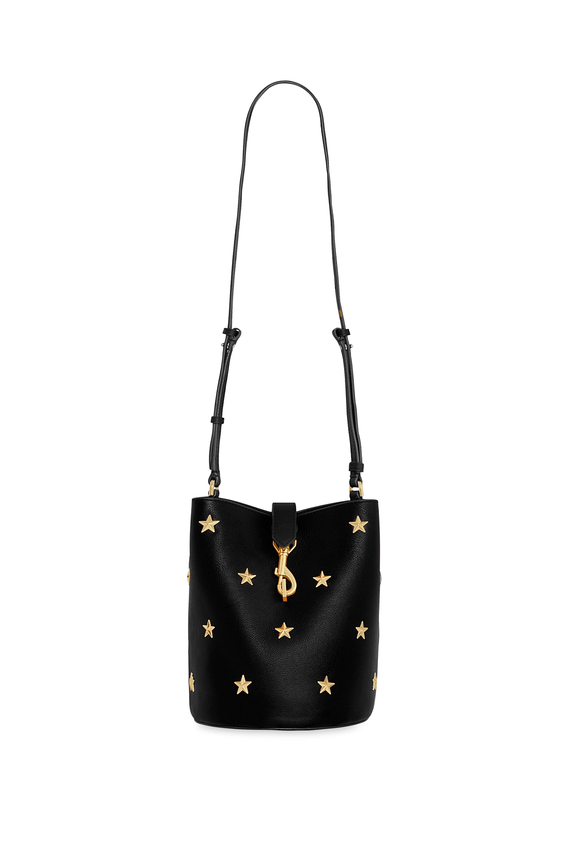 Rebecca Minkoff Megan Small Bucket Leather Bag with Stars