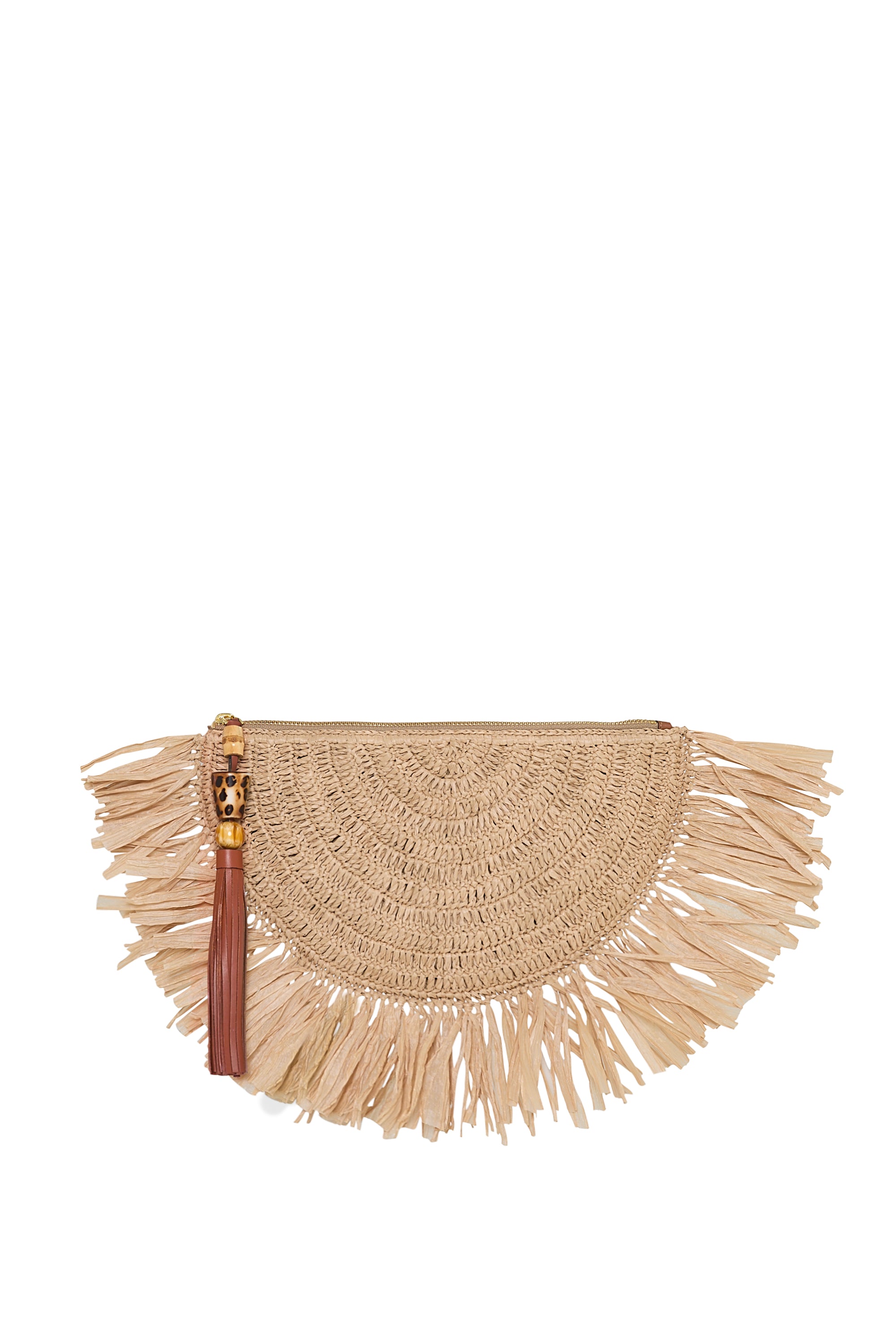 Rebecca Minkoff Lucia Raffia Fringe Clutch
