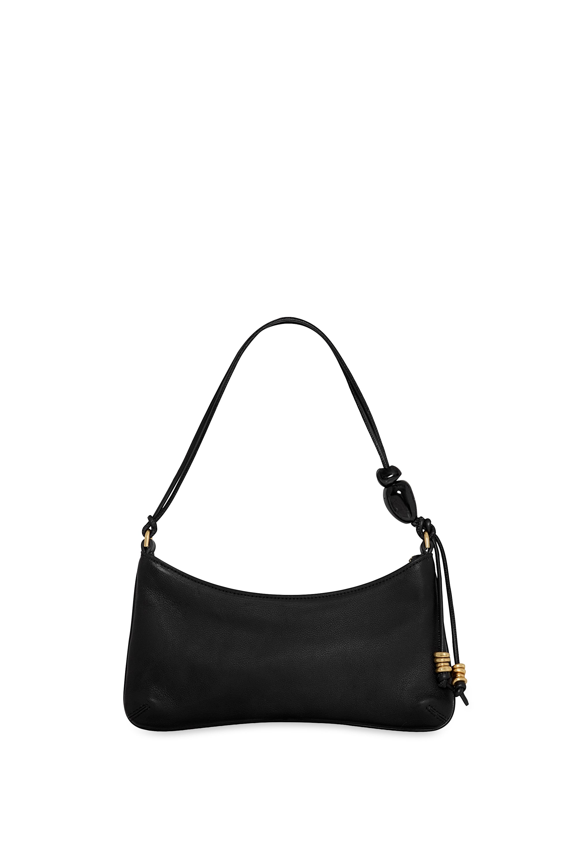 Rebecca Minkoff Reina Shoulder Bag – Black Leather Shoulder Purse