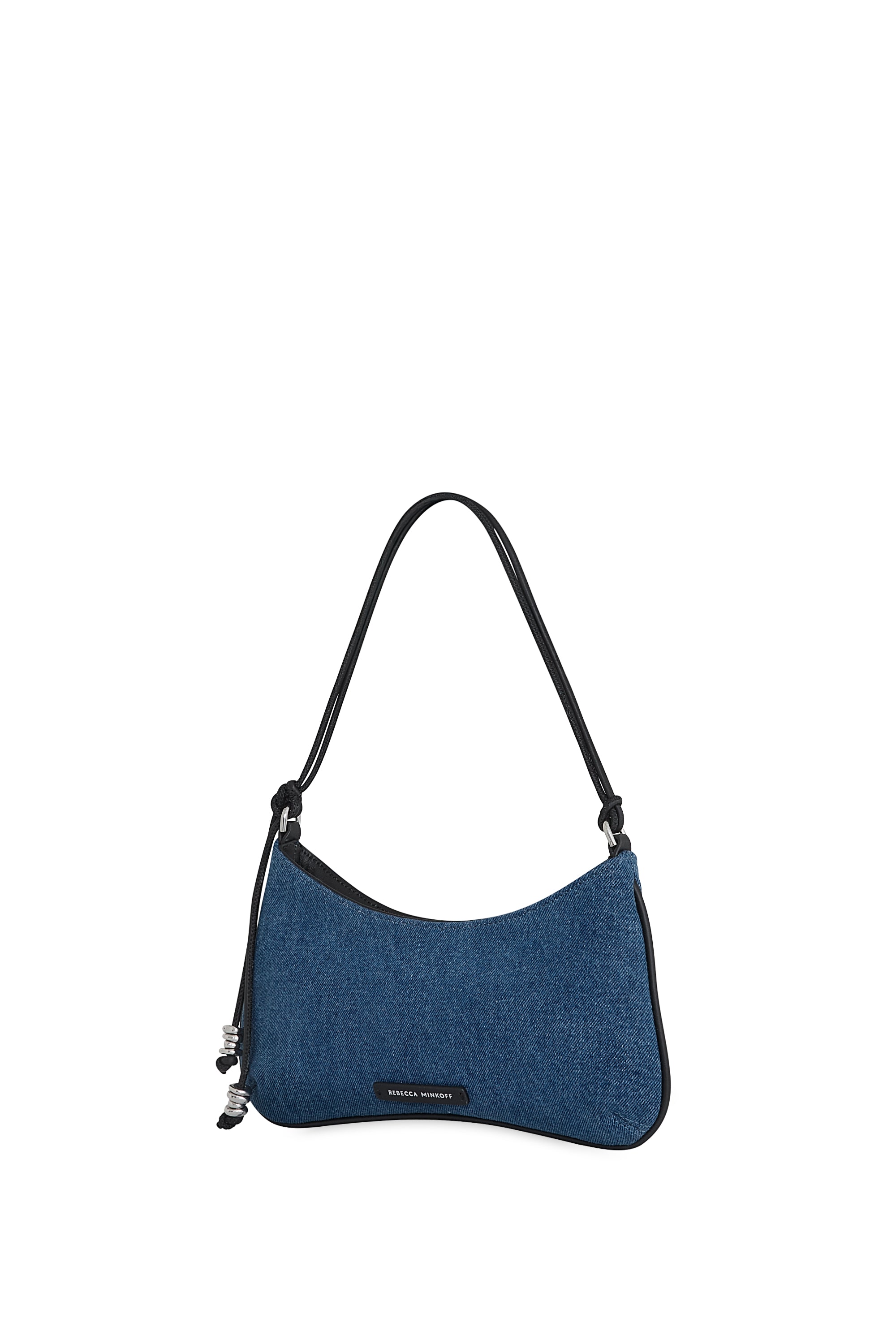 Rebecca Minkoff Reina Shoulder Bag – Denim Shoulder Purse with Adjustable Strap