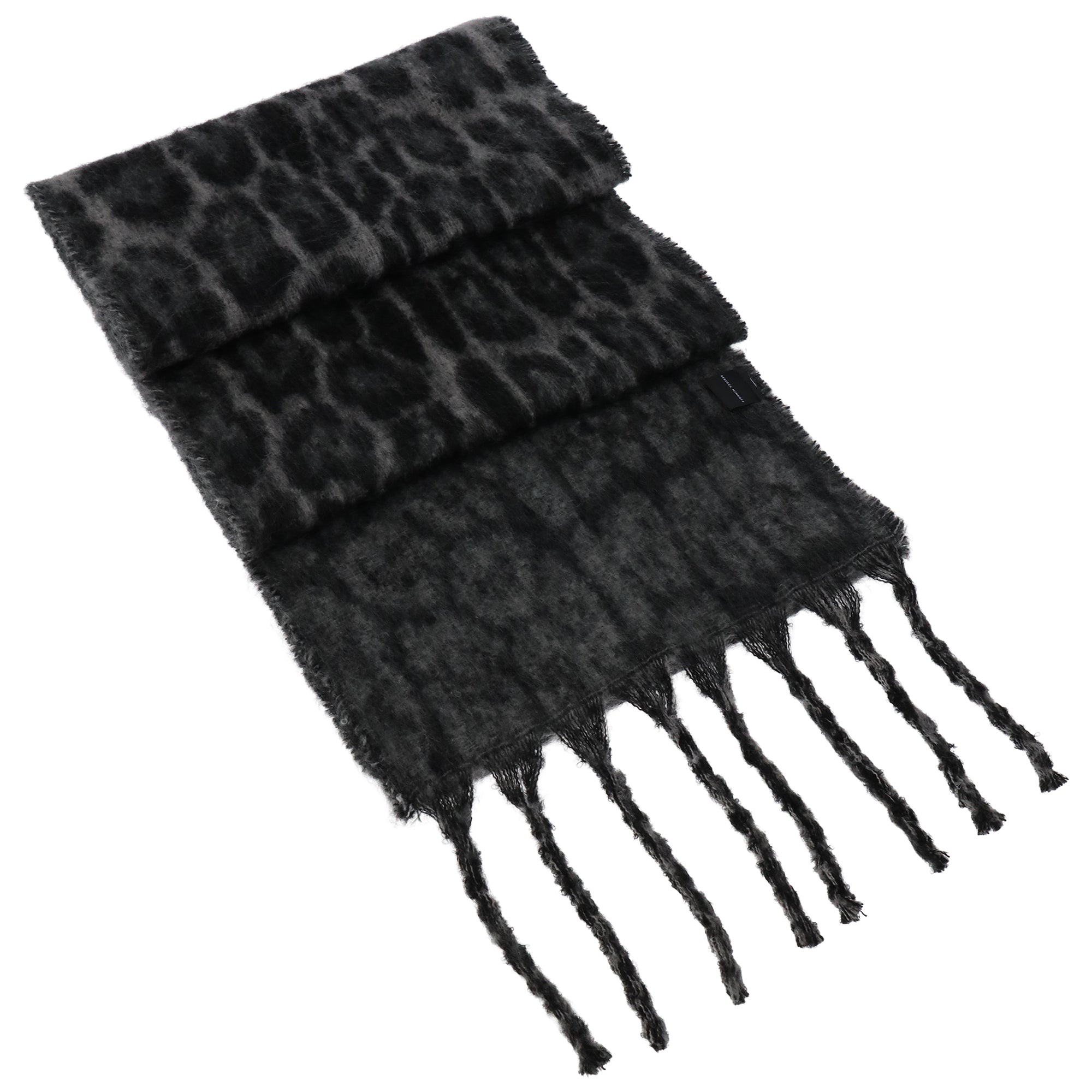Rebecca Minkoff Brushed Woven Leopard Jacquard Scarf
