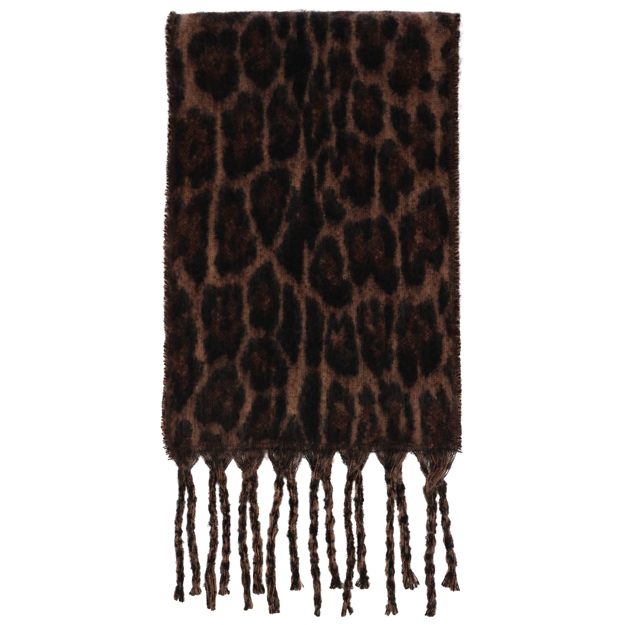 Rebecca Minkoff Brushed Woven Leopard Jacquard Scarf