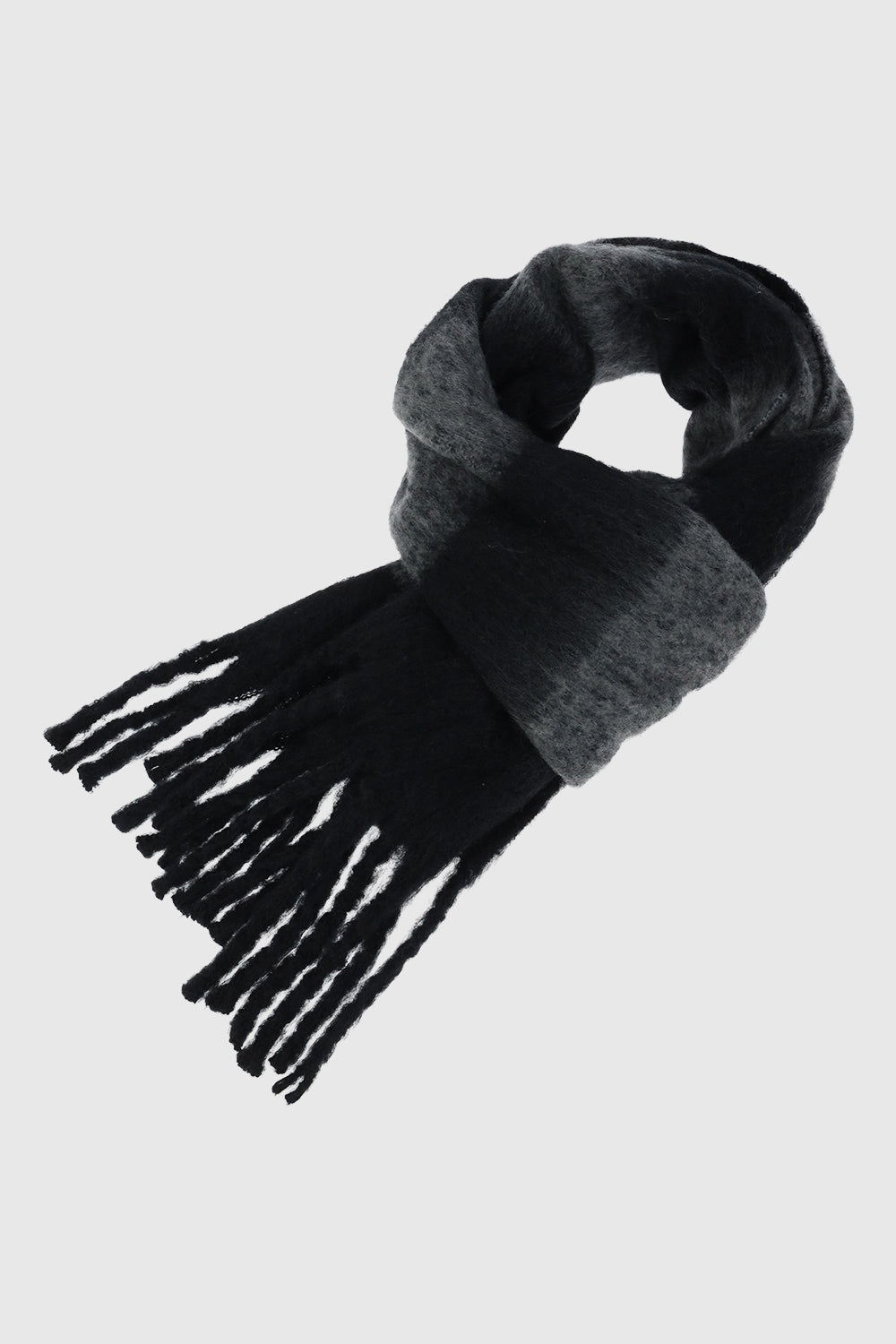 Rebecca Minkoff Brushed Acrylic Striped Blanket Scarf with Fringe