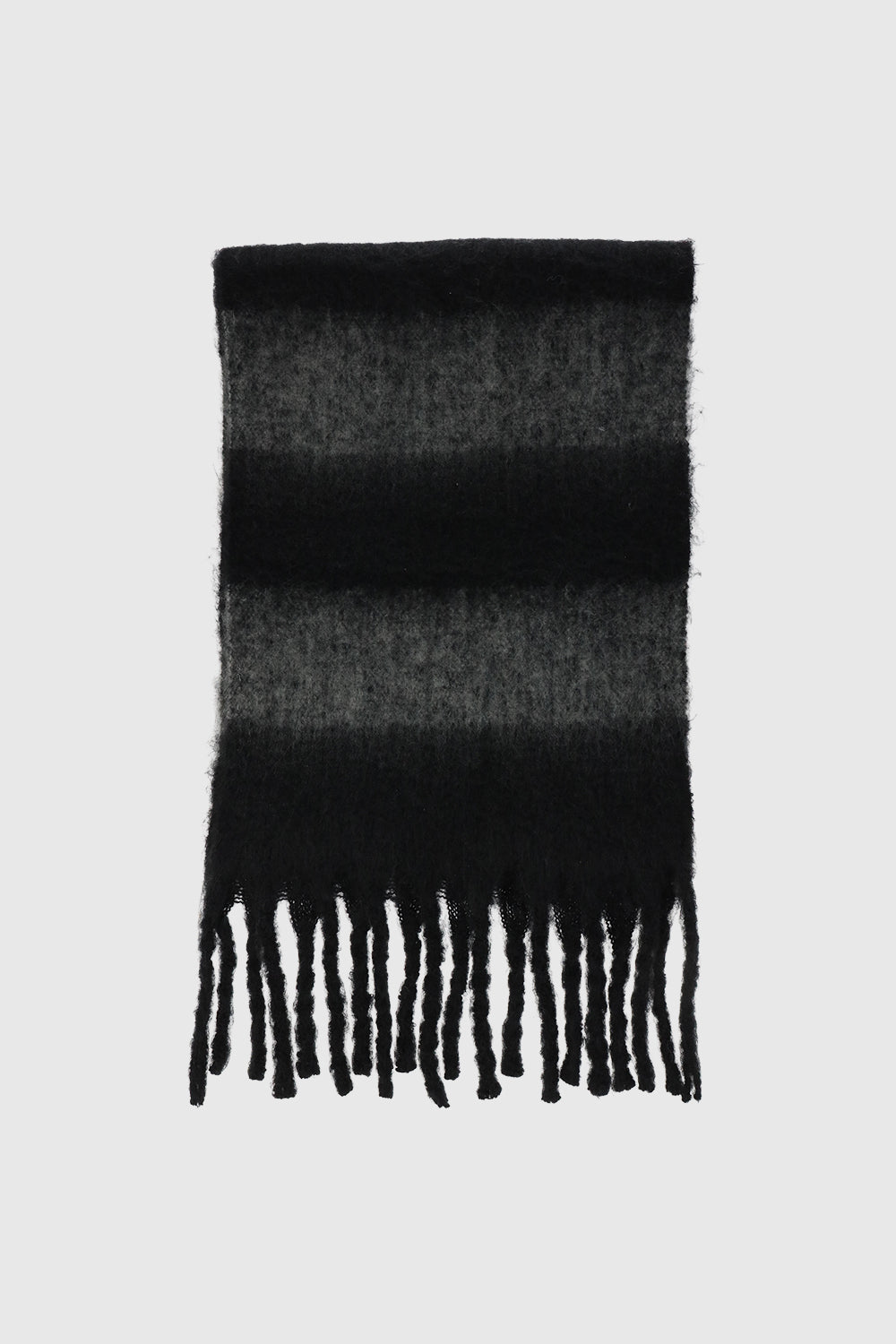 Rebecca Minkoff Brushed Acrylic Striped Blanket Scarf with Fringe