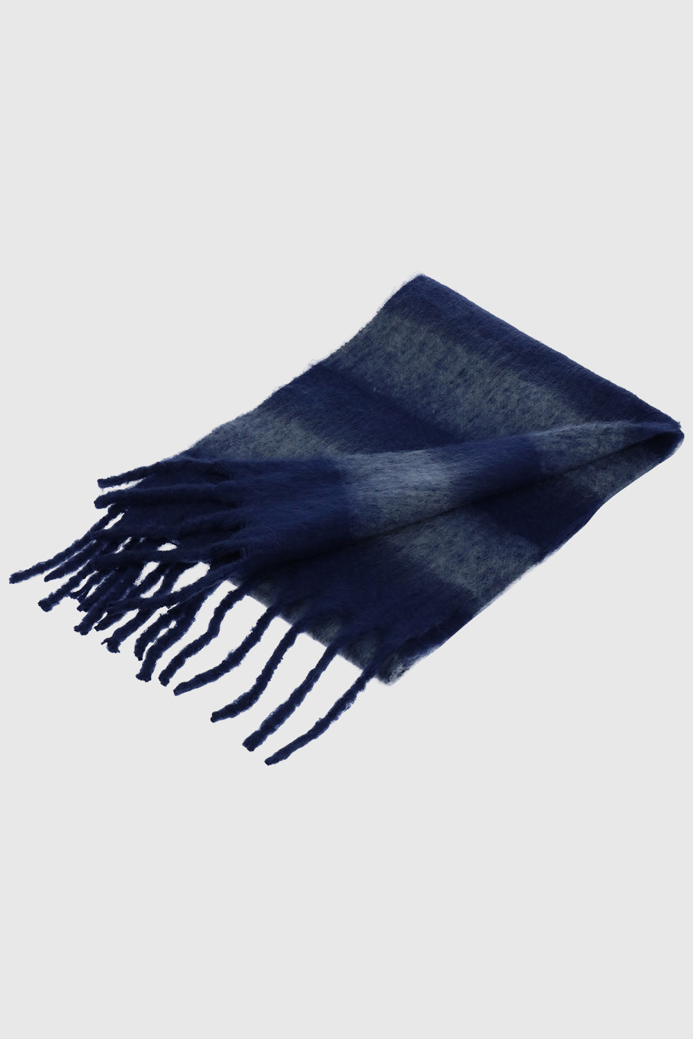 Rebecca Minkoff Brushed Acrylic Striped Blanket Scarf with Fringe