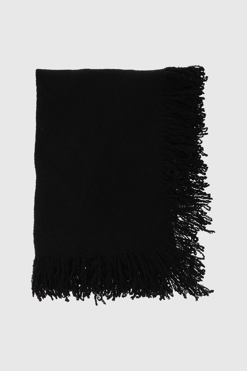 Rebecca Minkoff Knitted Triangle Scarf Wrap with Fringe