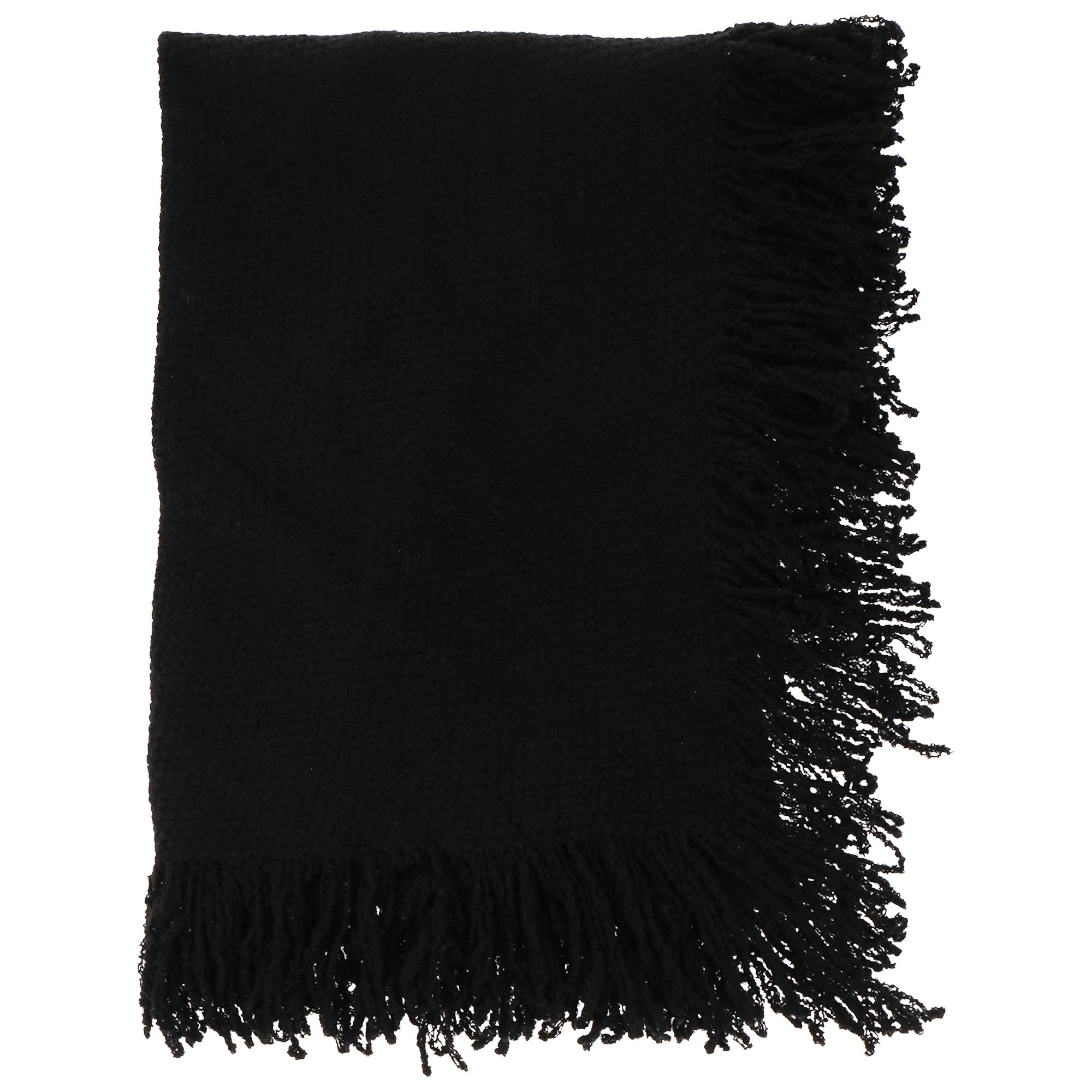 Rebecca Minkoff Knitted Triangle Scarf Wrap with Fringe