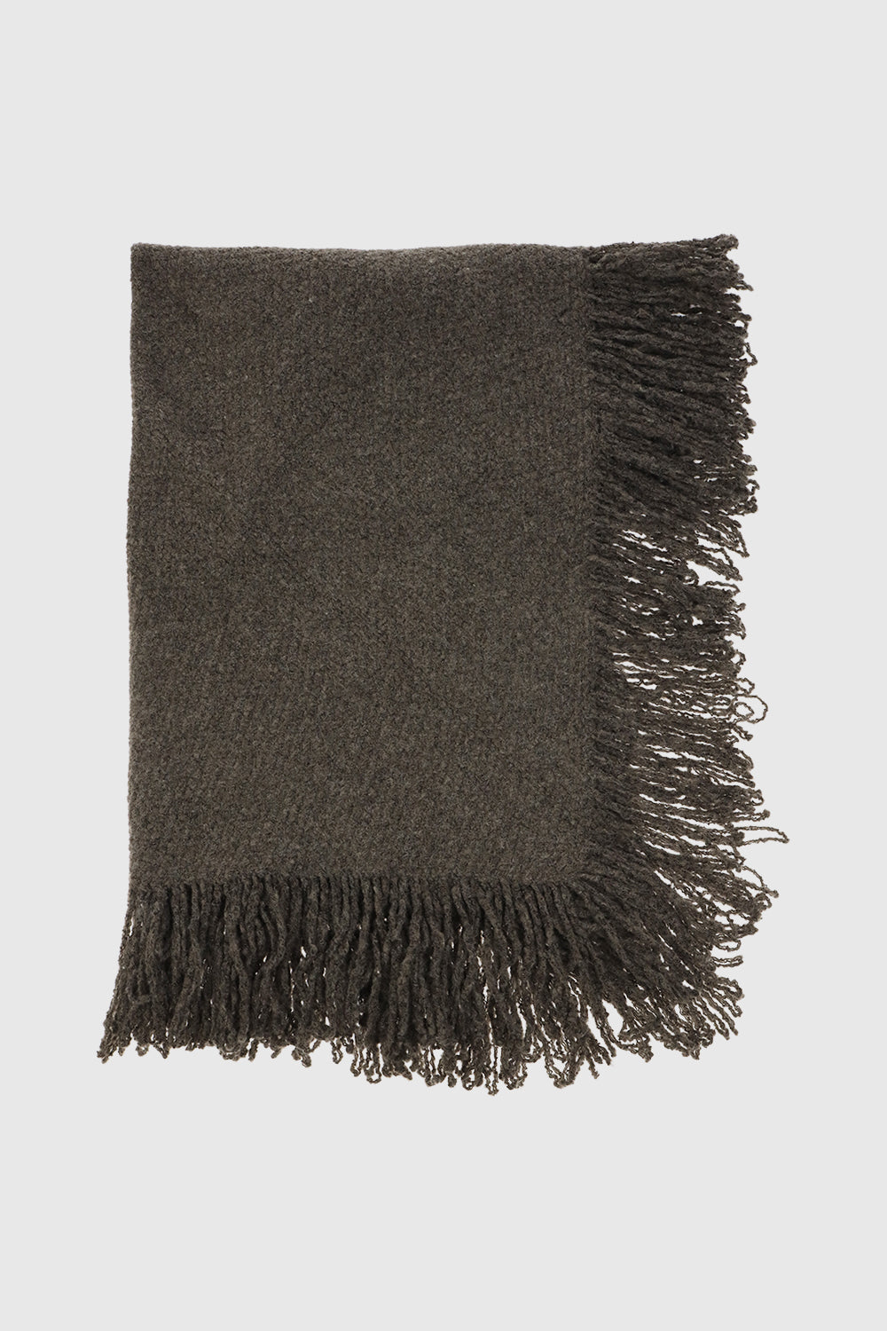 Rebecca Minkoff Knitted Triangle Scarf Wrap with Fringe