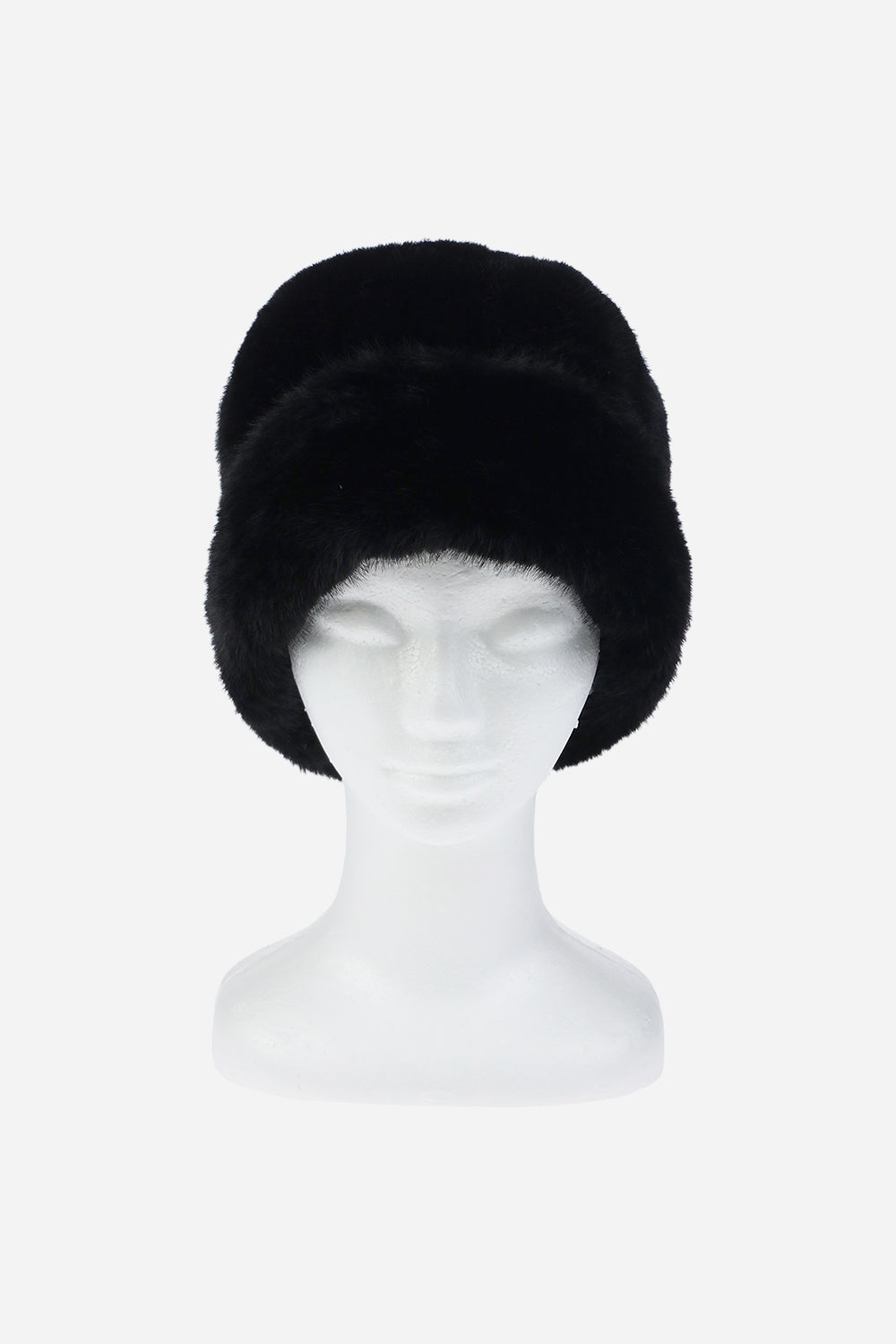 Rebecca Minkoff Faux Shearling Rounded Hat Black