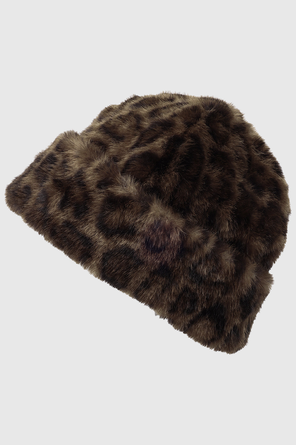 Rebecca Minkoff Faux Shearling Rounded Hat Brown