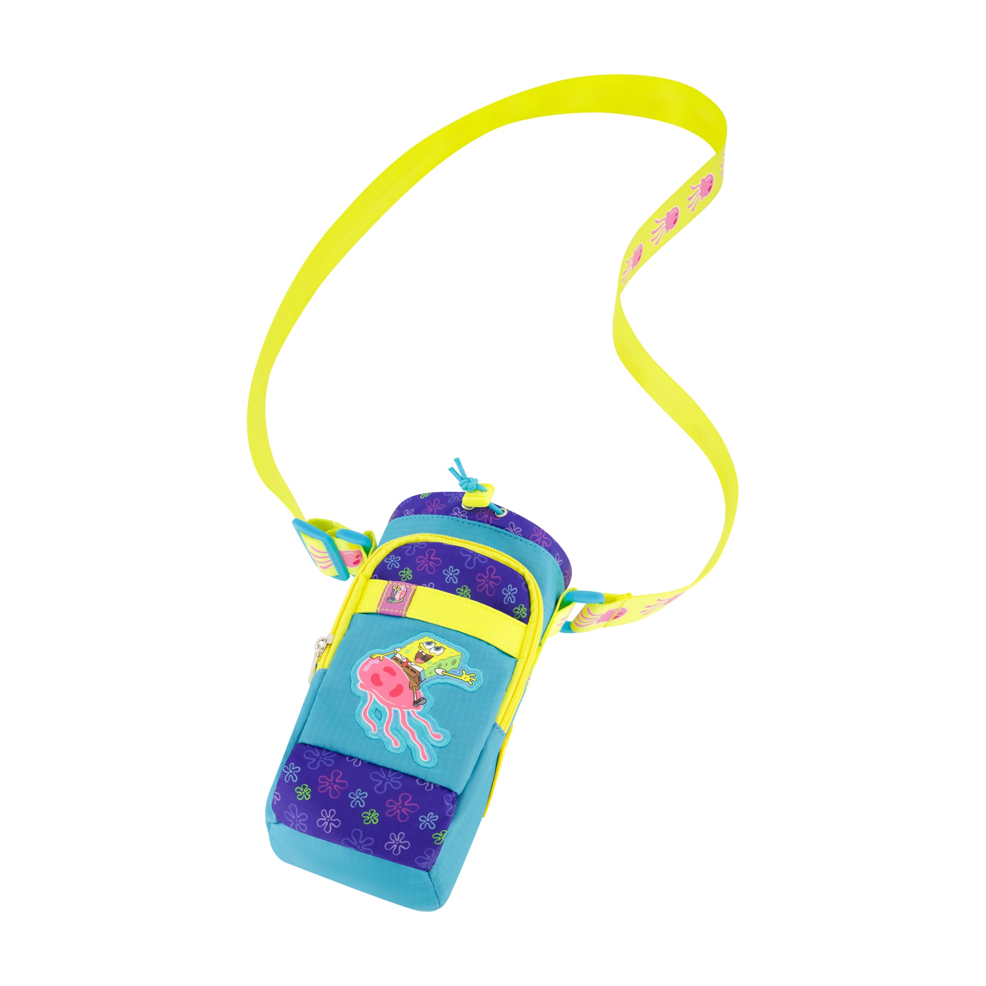 Spongebob Jellyfish Water Bottle Crossbody, Multi