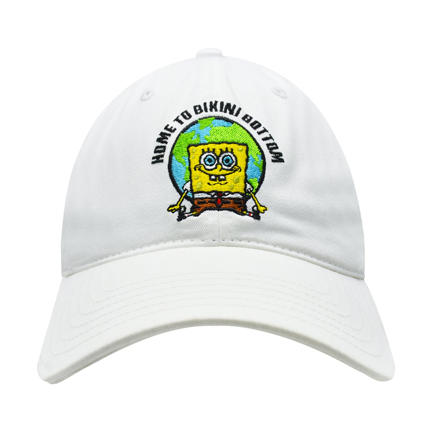Spongebob Squarepants Dad Hat, Cotton Adult Baseball Cap with Curved Brim
