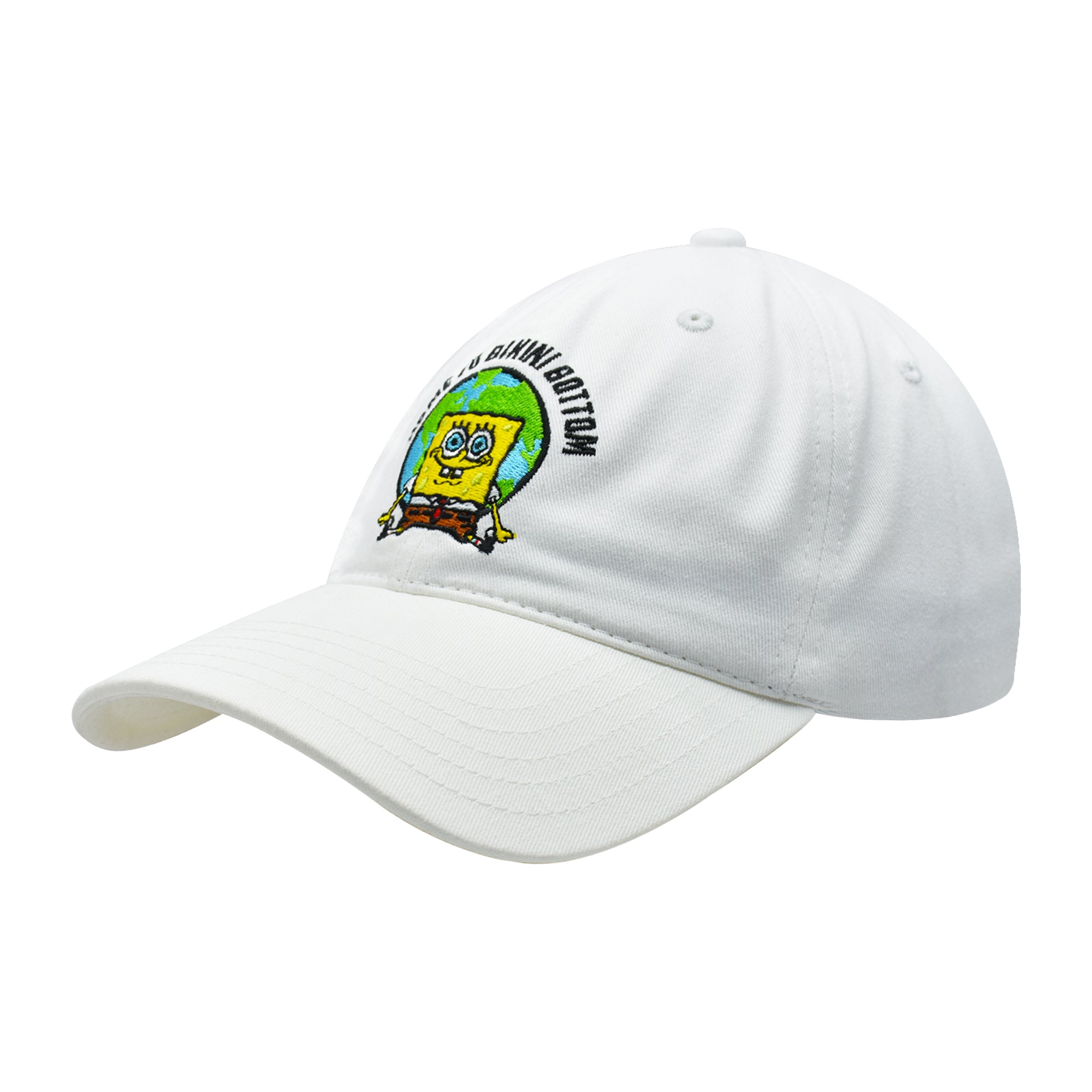 Spongebob Squarepants Dad Hat, Cotton Adult Baseball Cap with Curved Brim