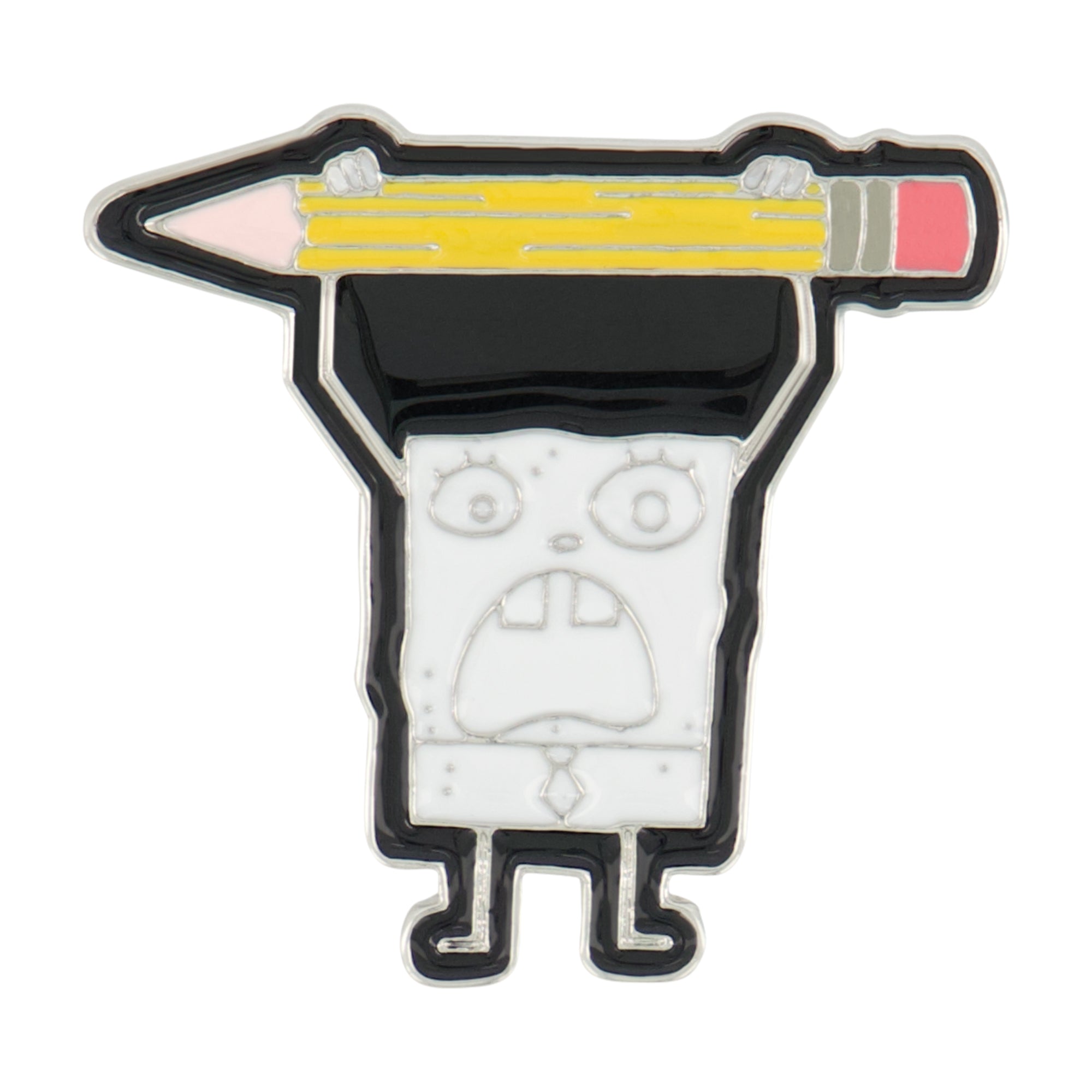 Spongebob Squarepants 4-Piece Pin and Patch Set, Embroidered Applique for Clothes, Dress, Hats, Jeans, Multi