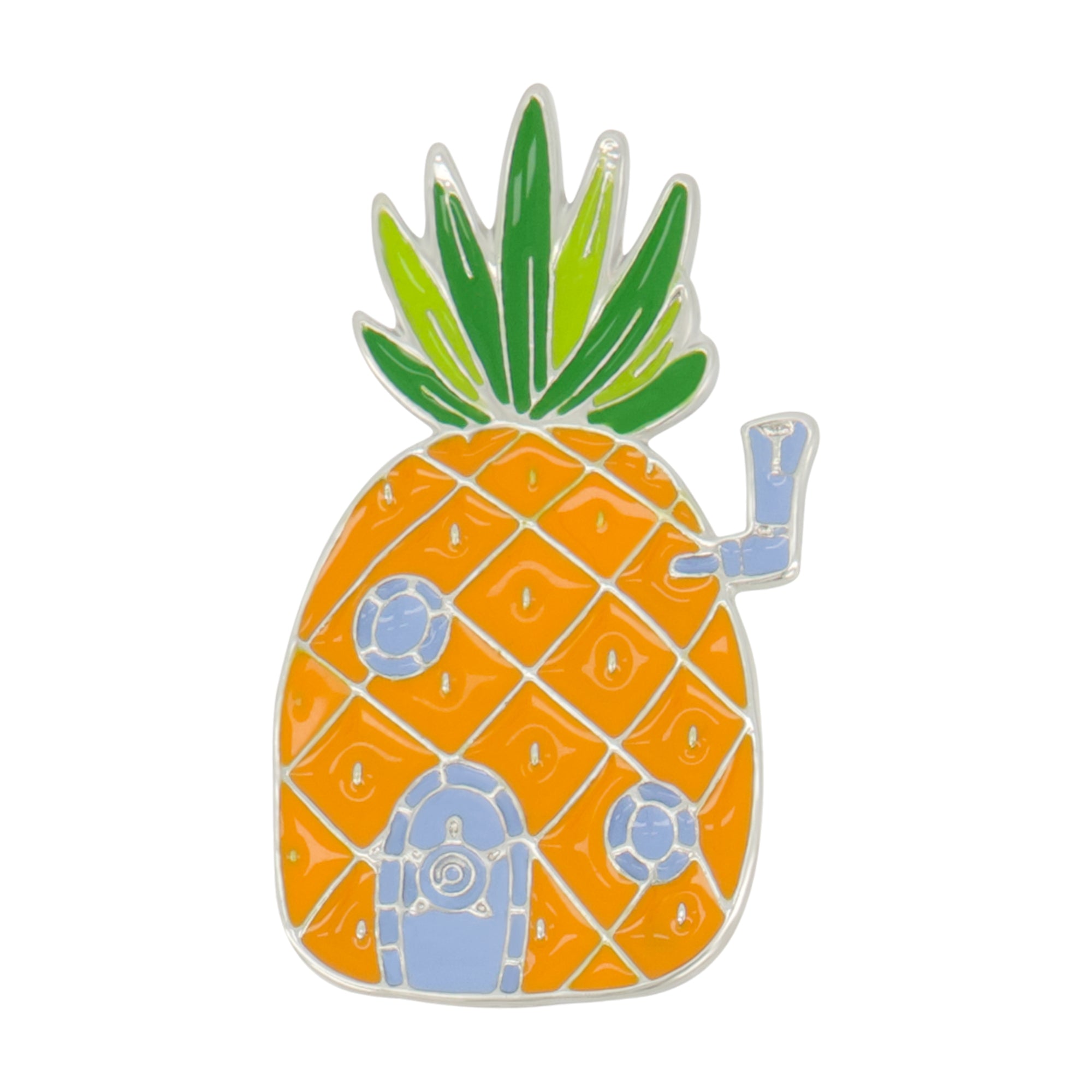 Spongebob Squarepants 4-Piece Pin and Patch Set, Embroidered Applique for Clothes, Dress, Hats, Jeans, Multi