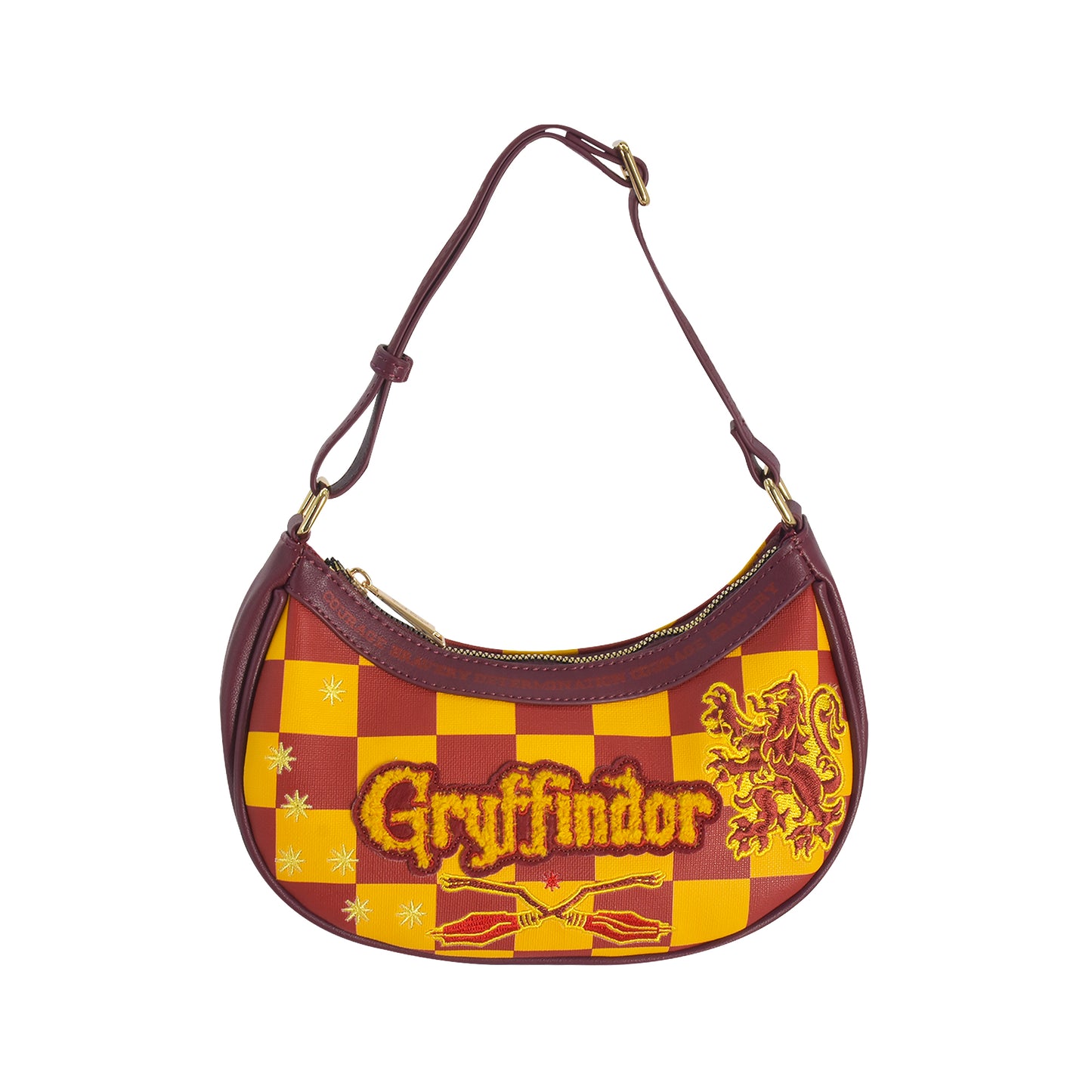 Fred Segal Harry Potter Checker Gryffindor Shoulder Bag, Red
