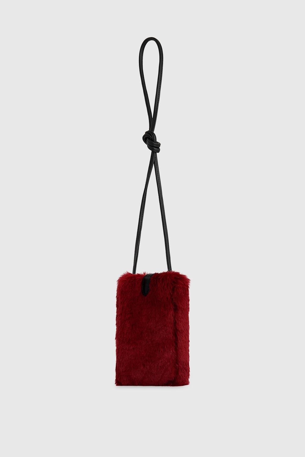 Rebecca Minkoff Fur Phone Crossbody Maraschino