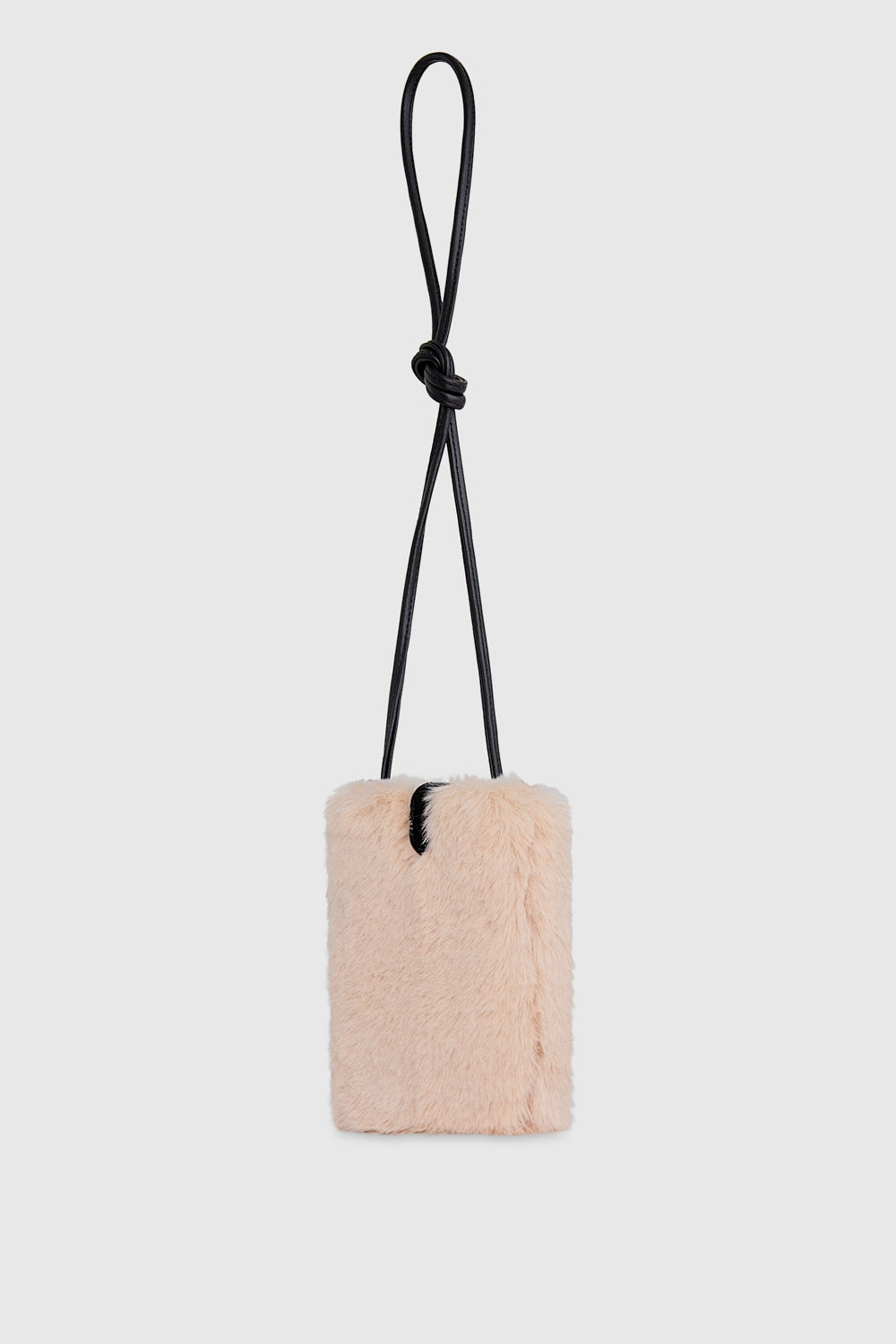 Rebecca Minkoff Fur Phone Crossbody Shell