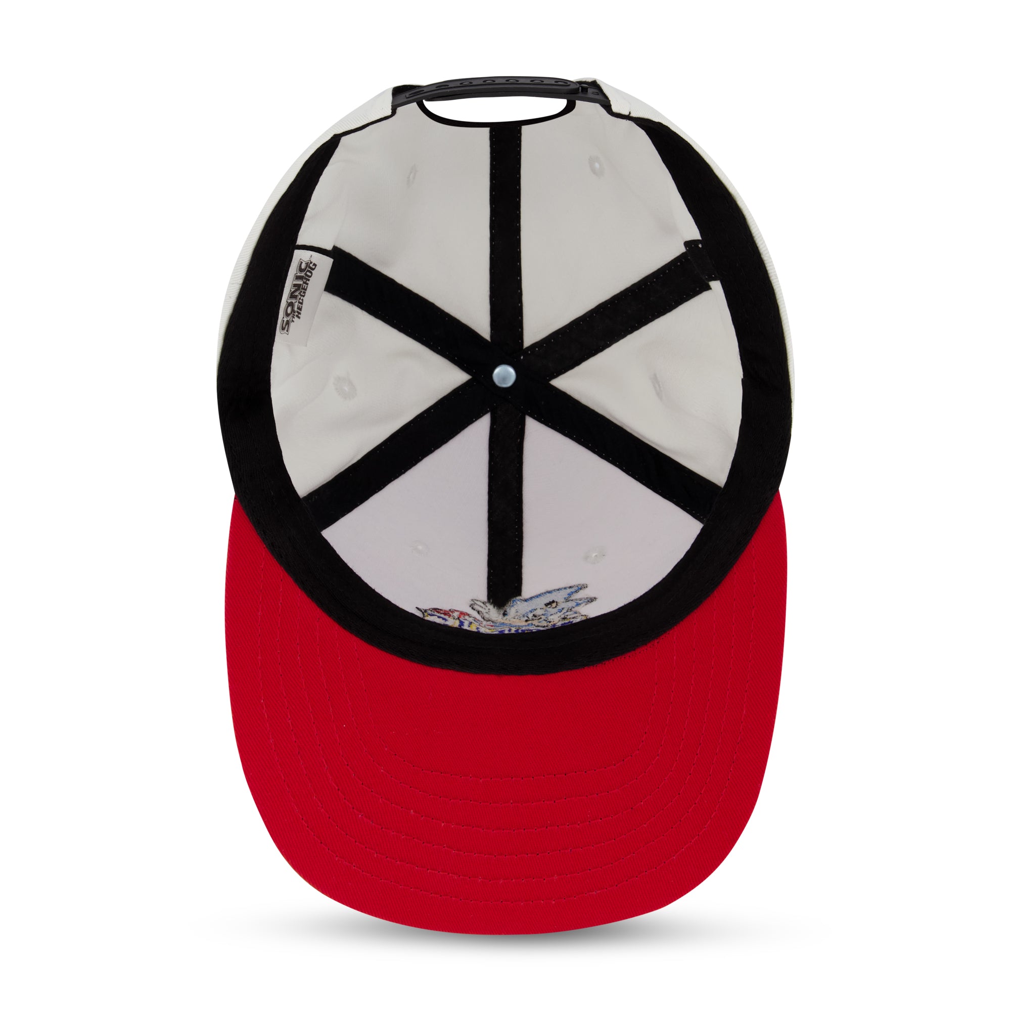 Concept One Men's Sonic The Hedgehog Cap, Embroidered Logo Baseball Hat with Flat Brim, Adjustable