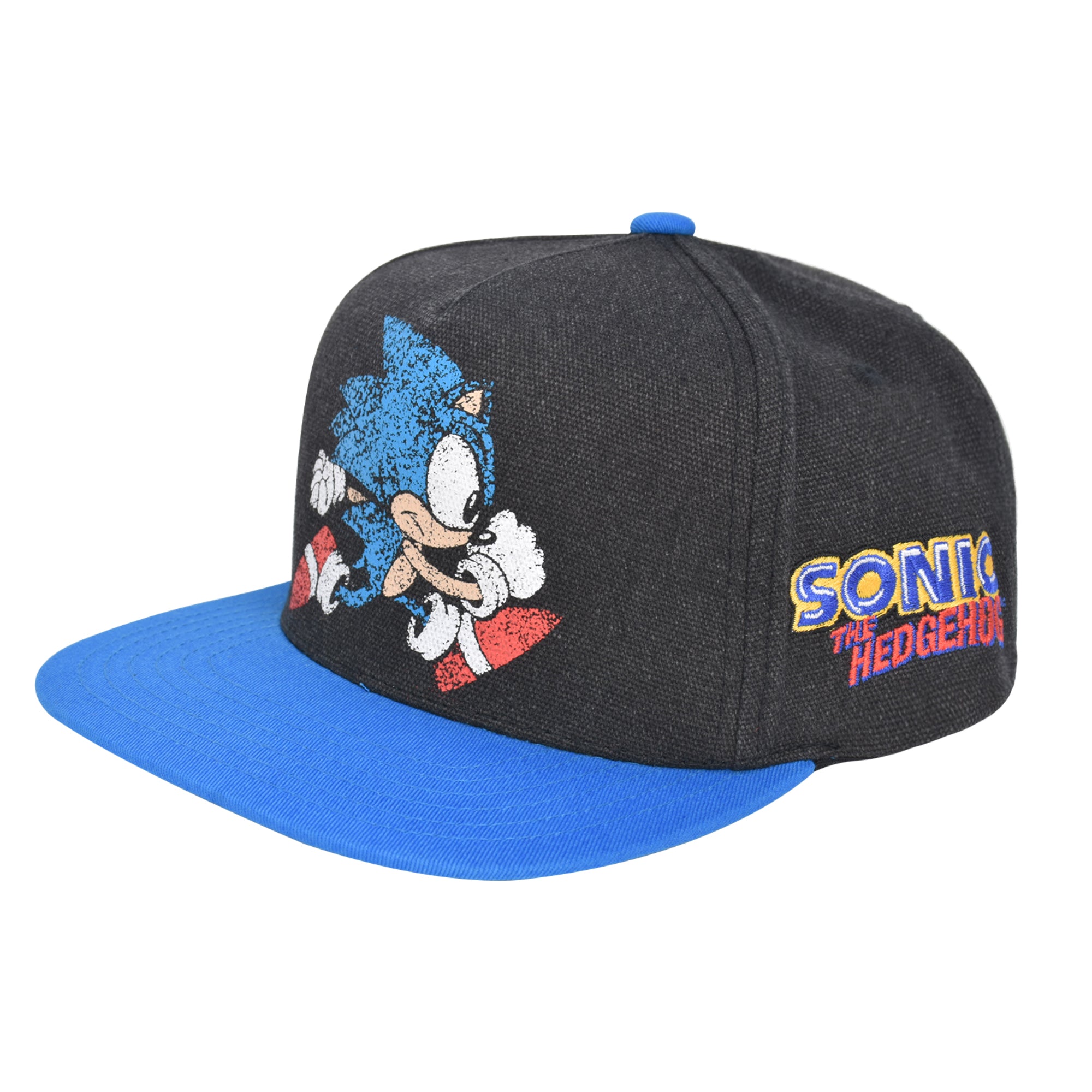 Concept One Girls Shadow The Hedgehog Baseball Cap, Kids Sonic Cotton Adjustable Snapback Hat with 3D Ears and Flat Brim