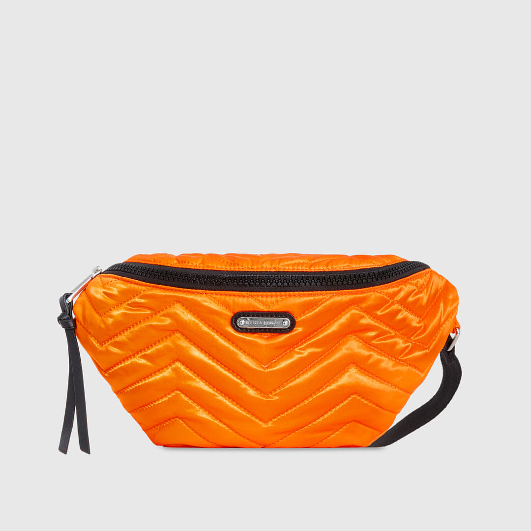 Rebecca Minkoff Cree Nylon Belt Bag Neon Orange