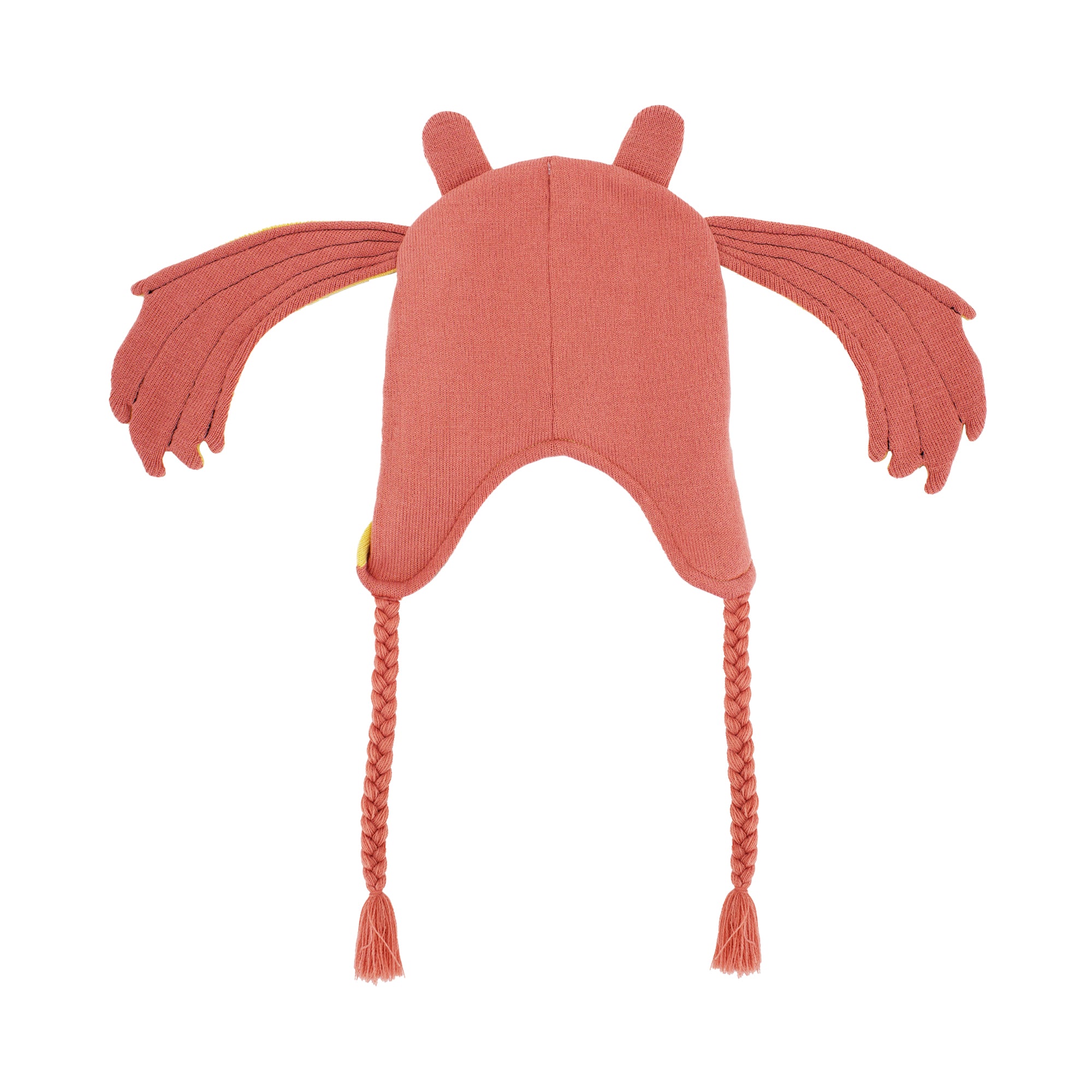 Star Wars Jar Jar Binks Beanie Hat, Peruvian Winter Knit Cap with 3D Gungan Ears and Tassels, Multi, One Size