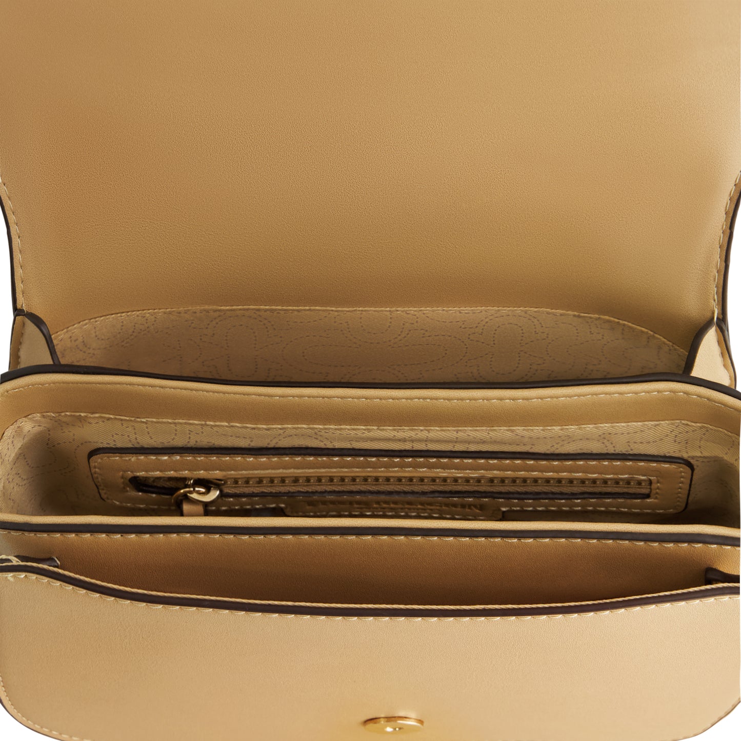 True Religion Women's Crossbody Bag with Branded Logo Detail, CAMEL