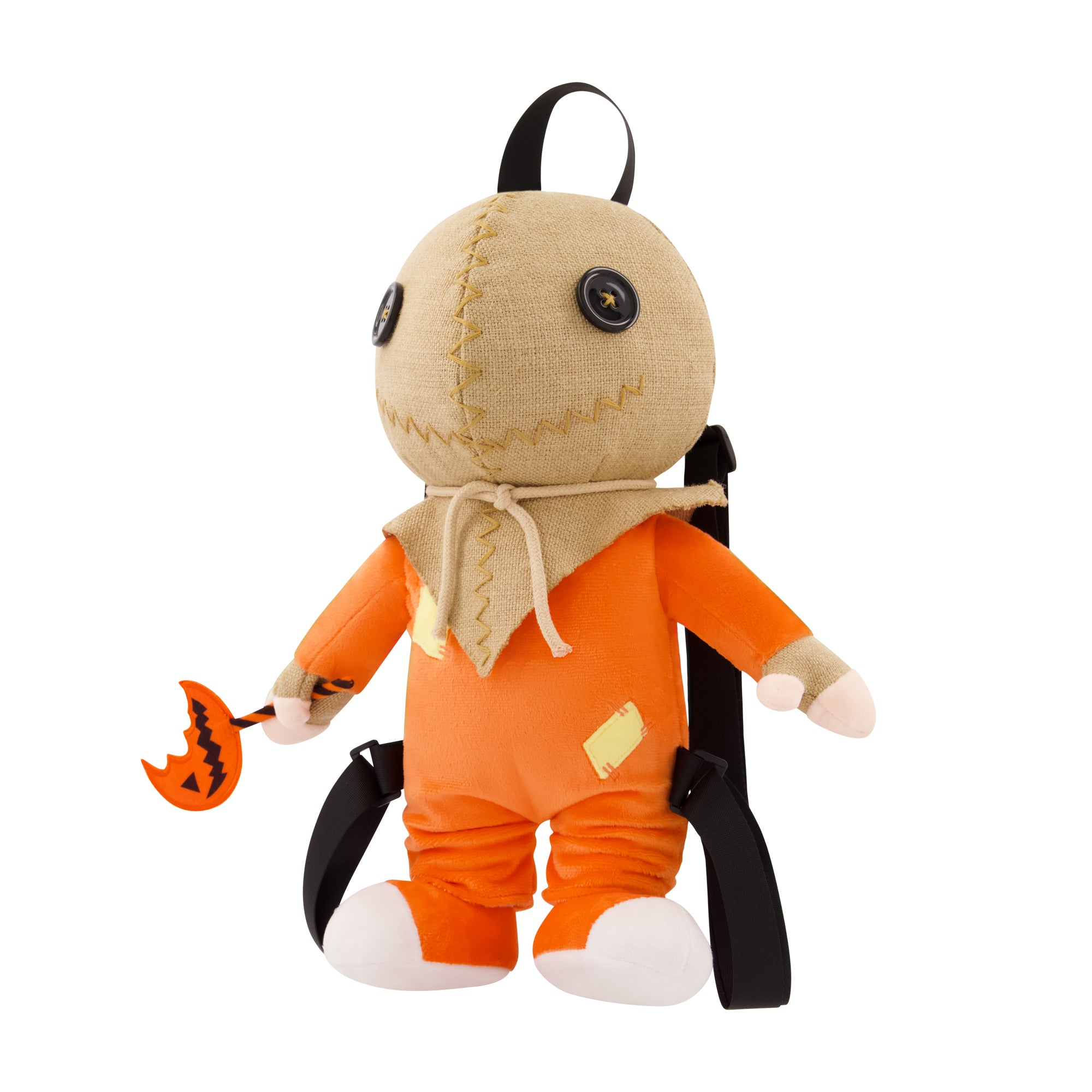 Concept One Trick 'r Treat Mini Backpack, Sam Plush Small Travel Bag Purse for Men and Women, Adjustable Shoulder Straps, Multi, 16 Inch