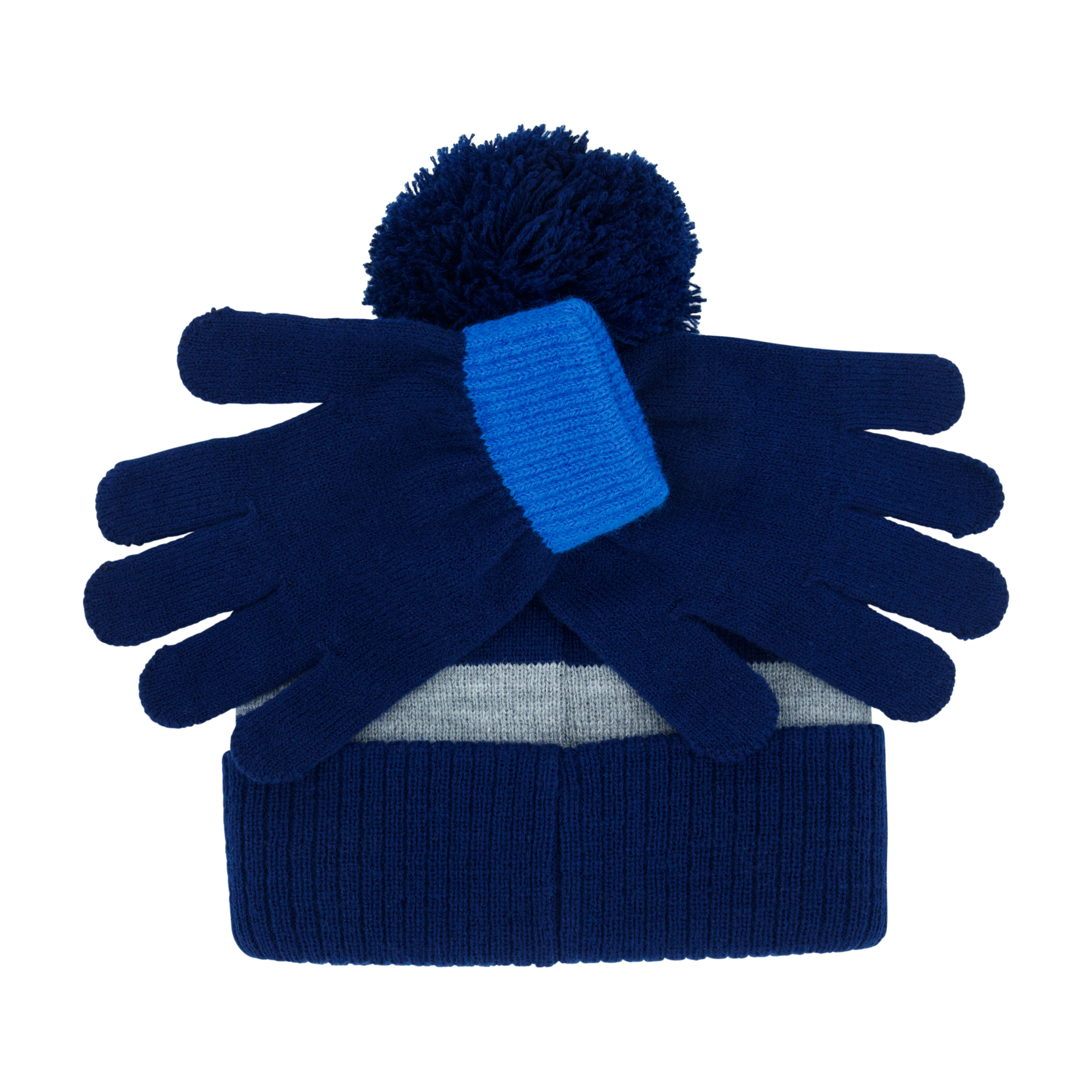 Concept One boys Teenage Mutant Ninja Turtles Beanie Hat and Gloves Set, Tmnt Kids Cuff Winter Knit Cap and Mittens