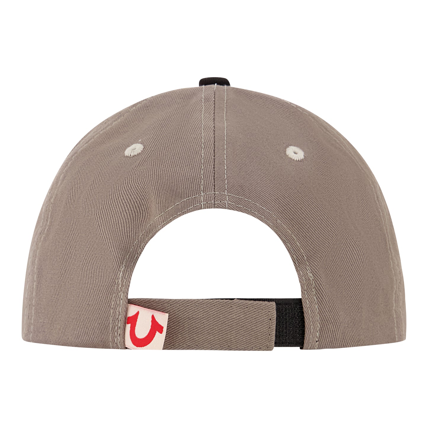 True Religion 3D Print Cap With 5 Panel Color Blocked Cotton Twill,Black