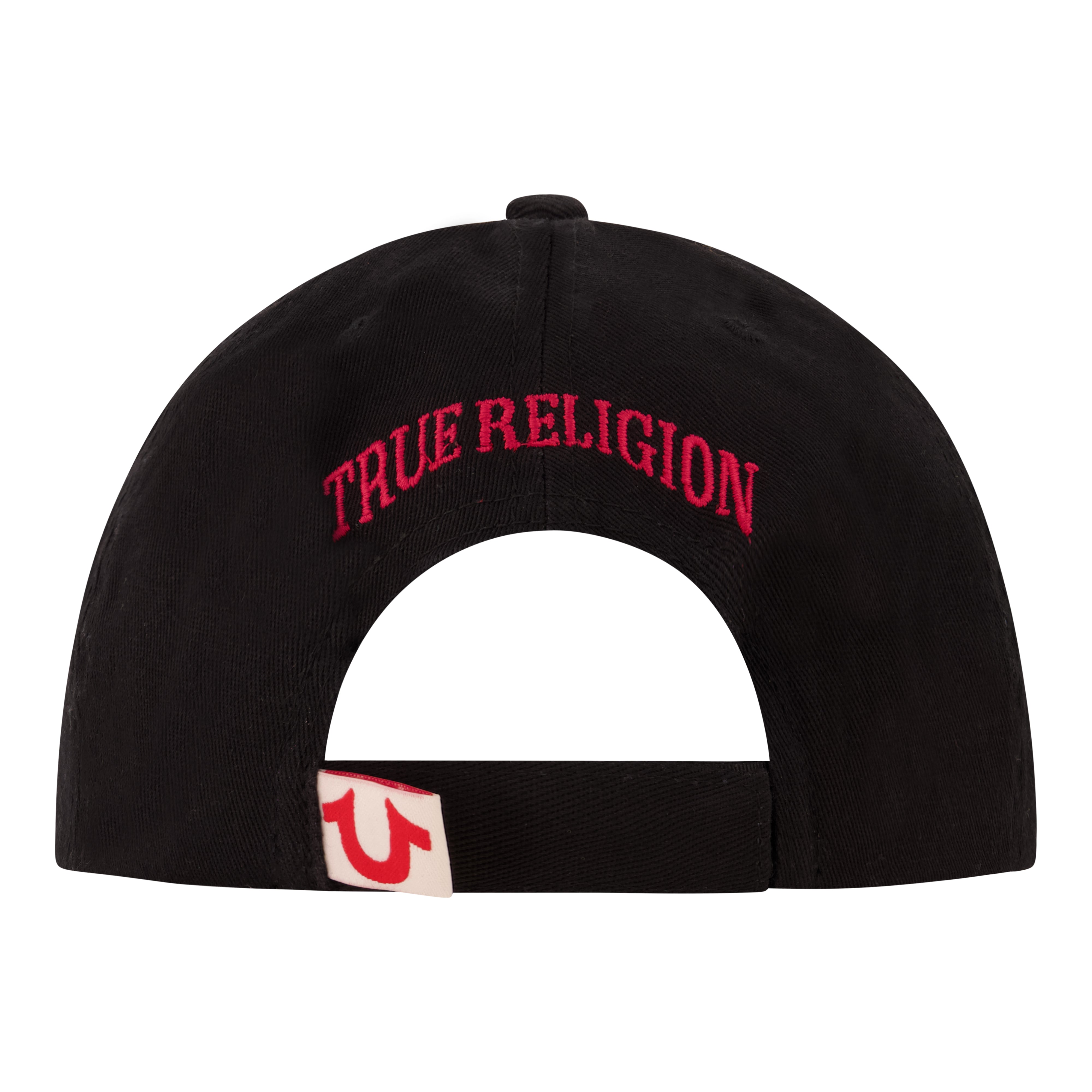 True Religion 3D Horseshoe Logo Dad Cap With Cotton Twill,Black